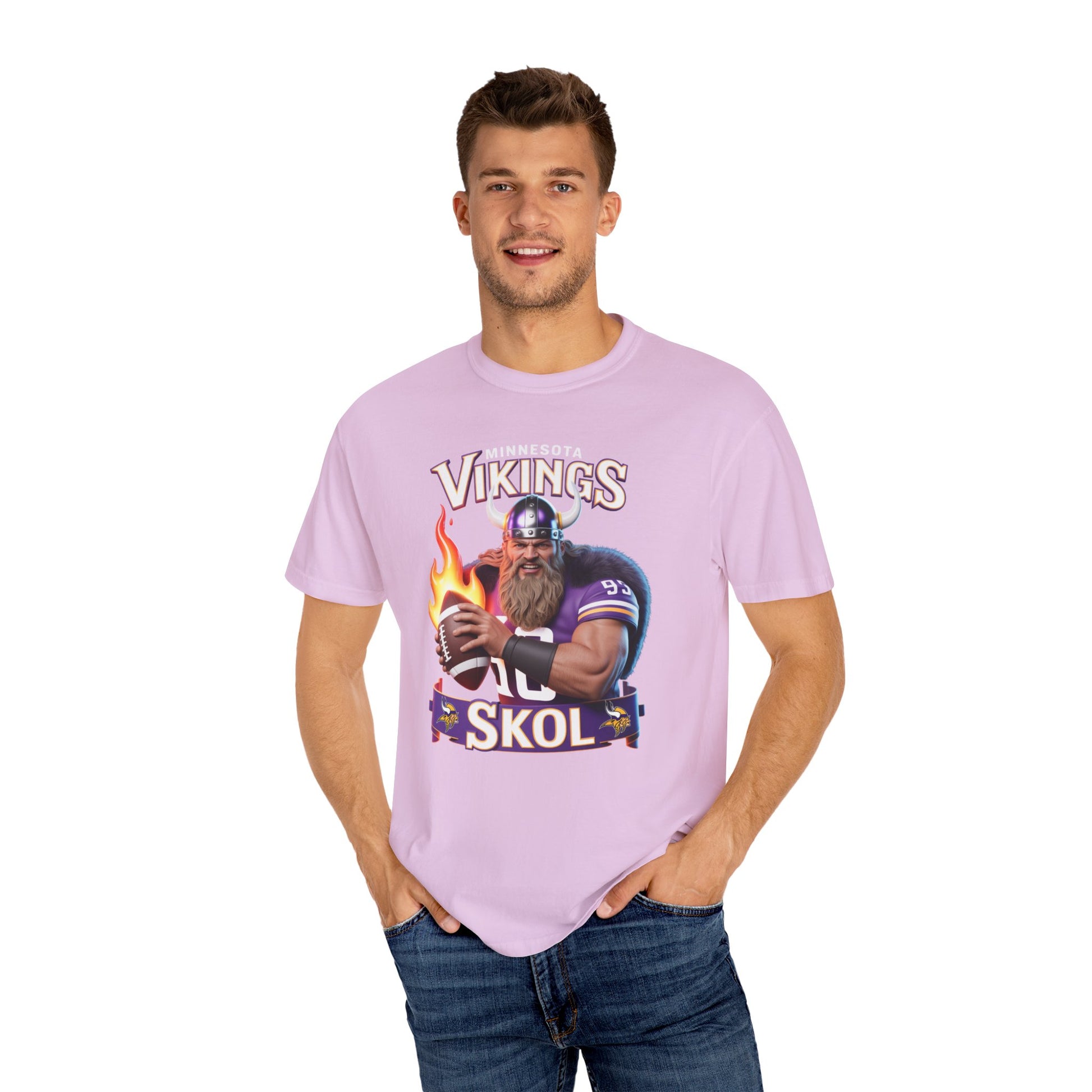 T-Shirt - Minnesota Vikings SKOL Unisex Garment-Dyed Tee