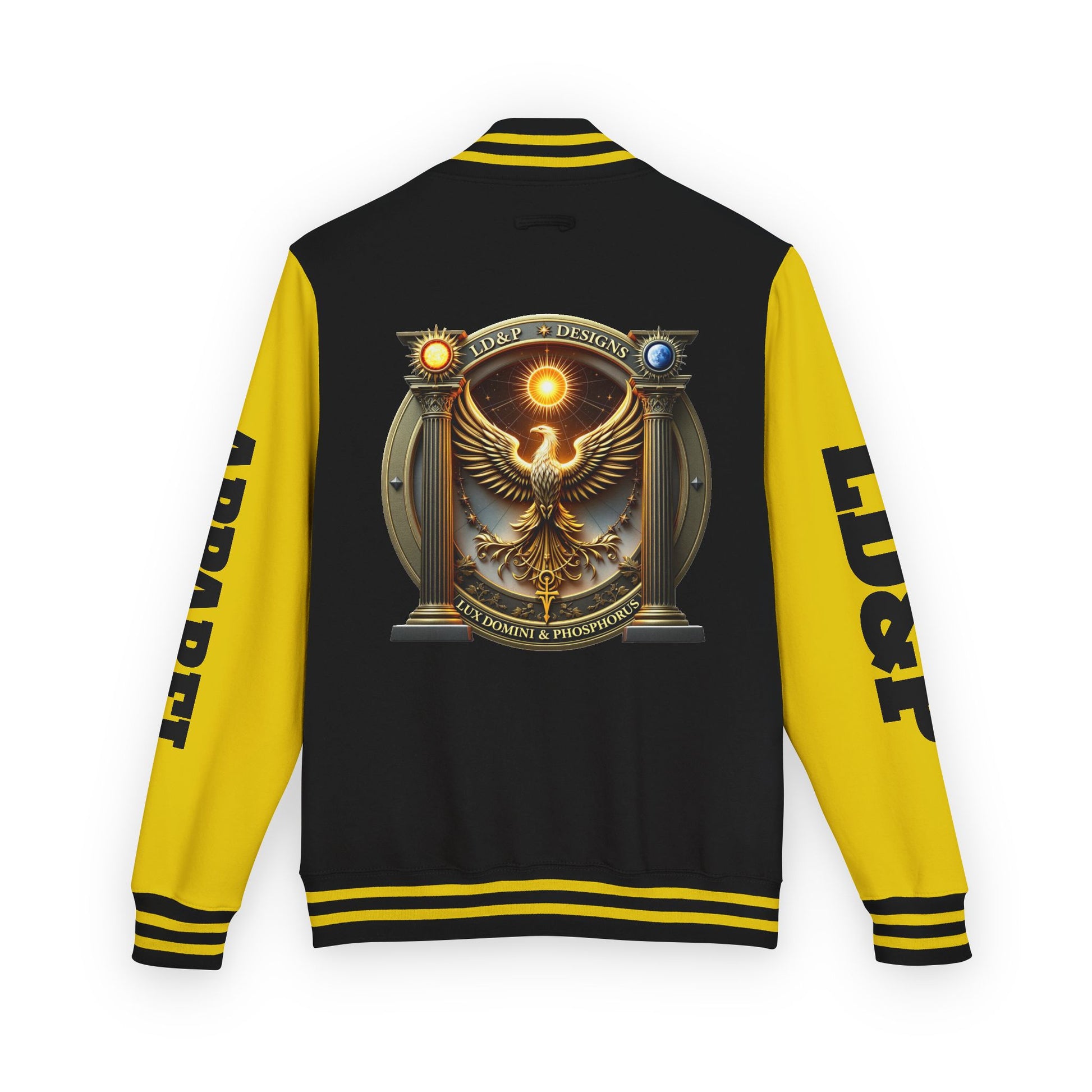 Letterman Jacket LD&P APPAREL Logo Design