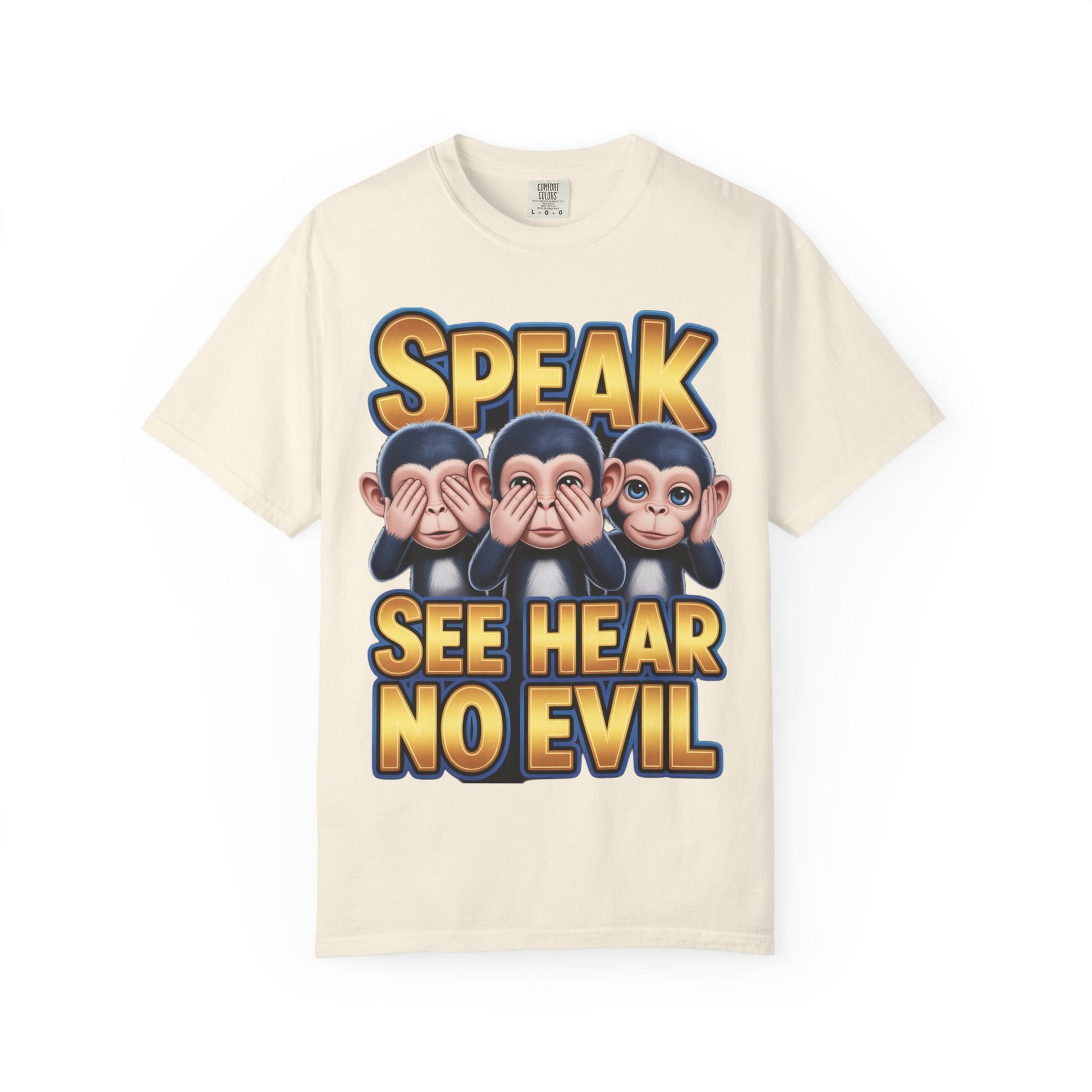 Graphic T-Shirt Speak See Hear No Evil design #2