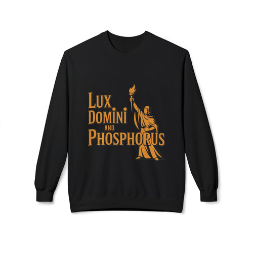 "Lux Domini and Phosphorus" crew-neck sweatshirt