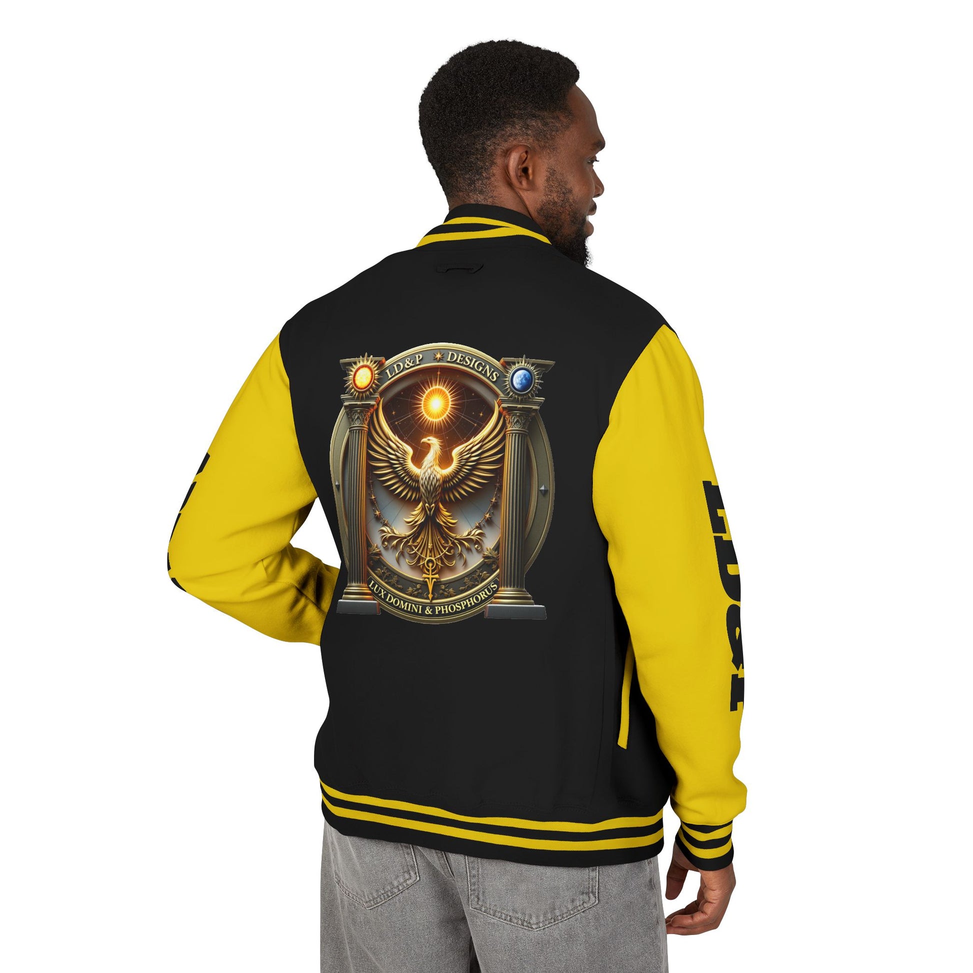 Letterman Jacket LD&P APPAREL Logo Design