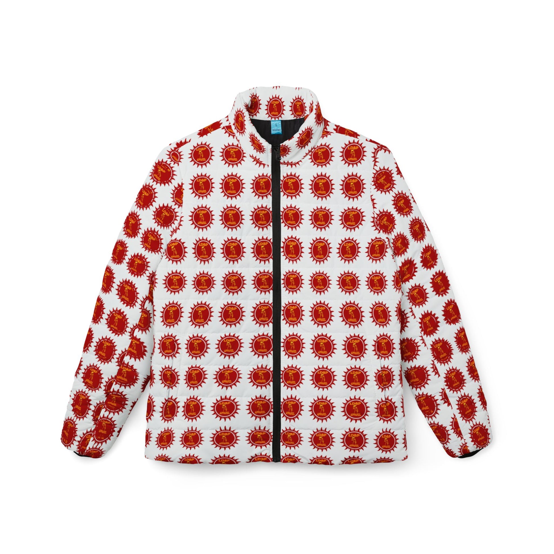 White Puffer Jacket LD&P APPAREL Design for women