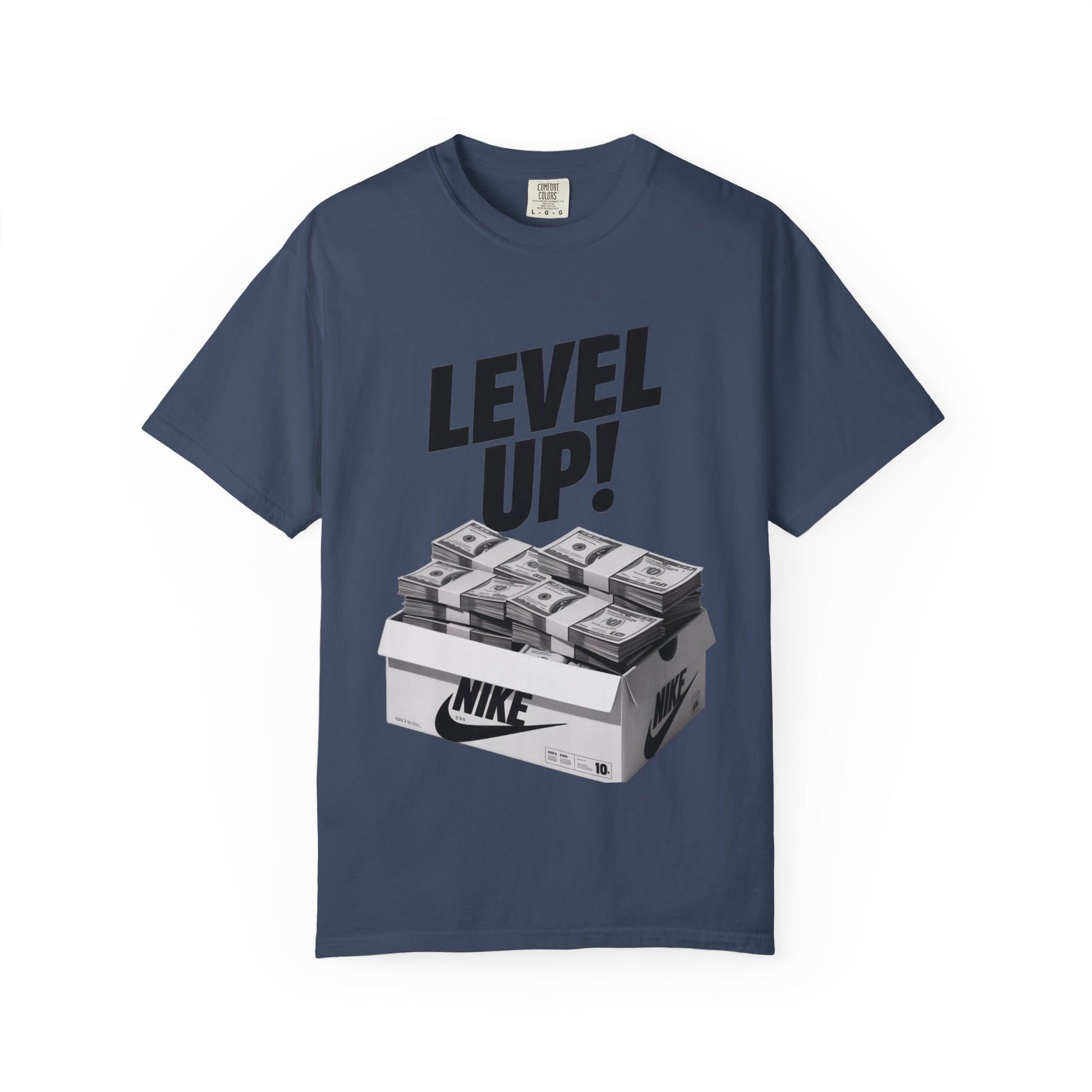 Garment-Dyed T-shirt Level Up Design