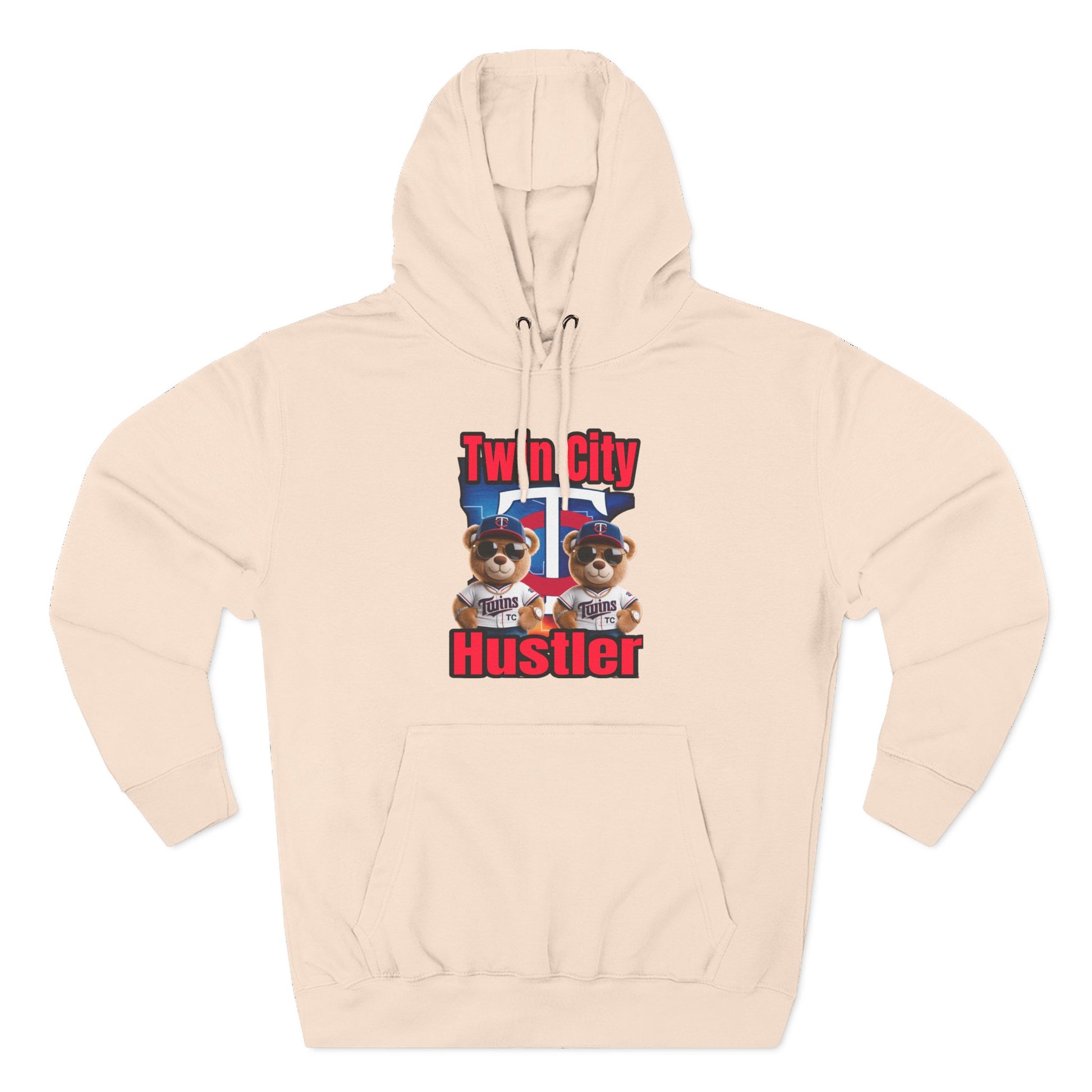 Fleece Hoodie Twin City HUSTLER Design