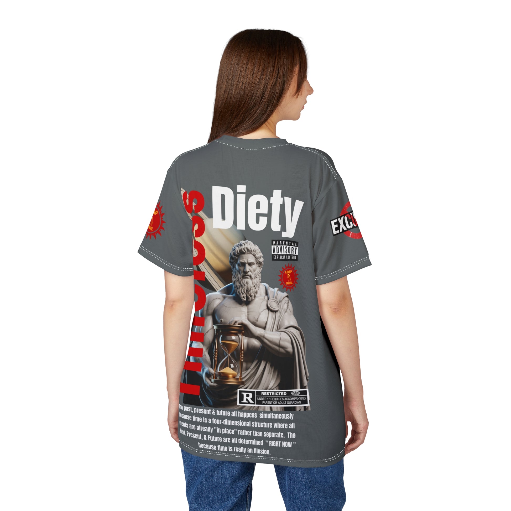 Timeless Diety Graphic Tee LD&P APPAREL Dark Grey
