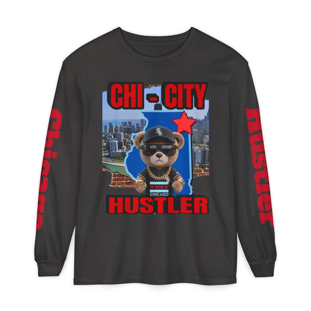 Chi-City Hustler Long Sleeve T-Shirt — LD&P Apparel