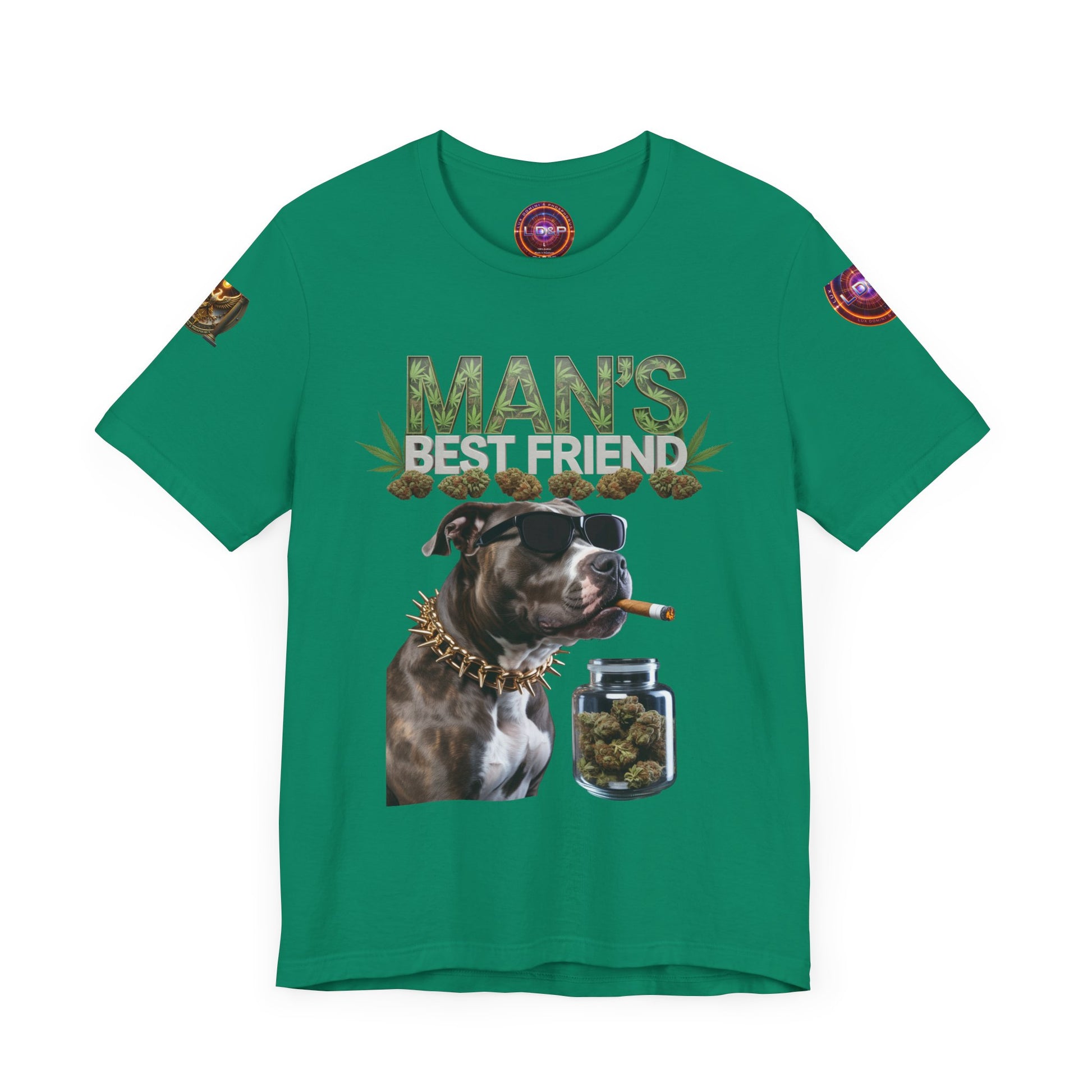 Unisex Tee Man's Best Friend Weed Design Shirt