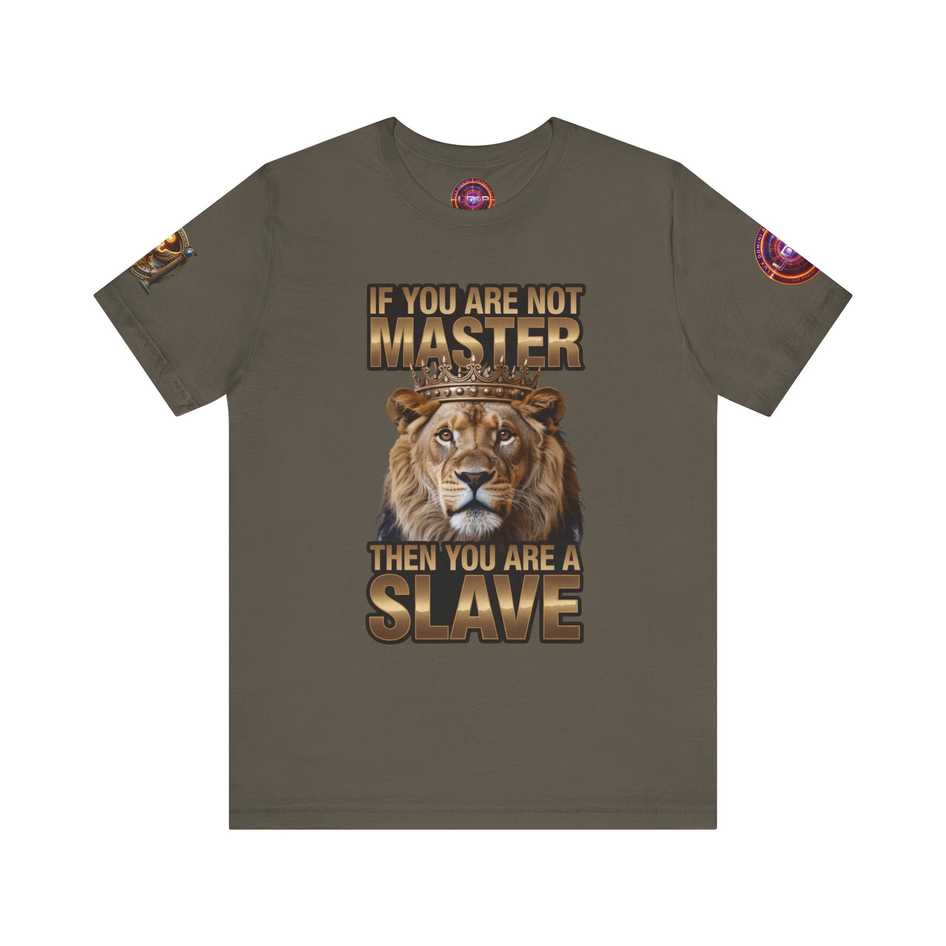 T-Shirt Master or slave LD&amp;P APPAREL Design Unisex Jersey Short Sleeve Tee