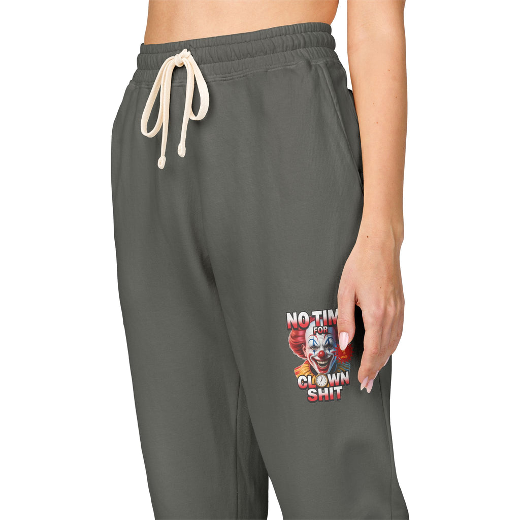 Graphic Sweatpants — 'No Time For Clown Shit Joggers