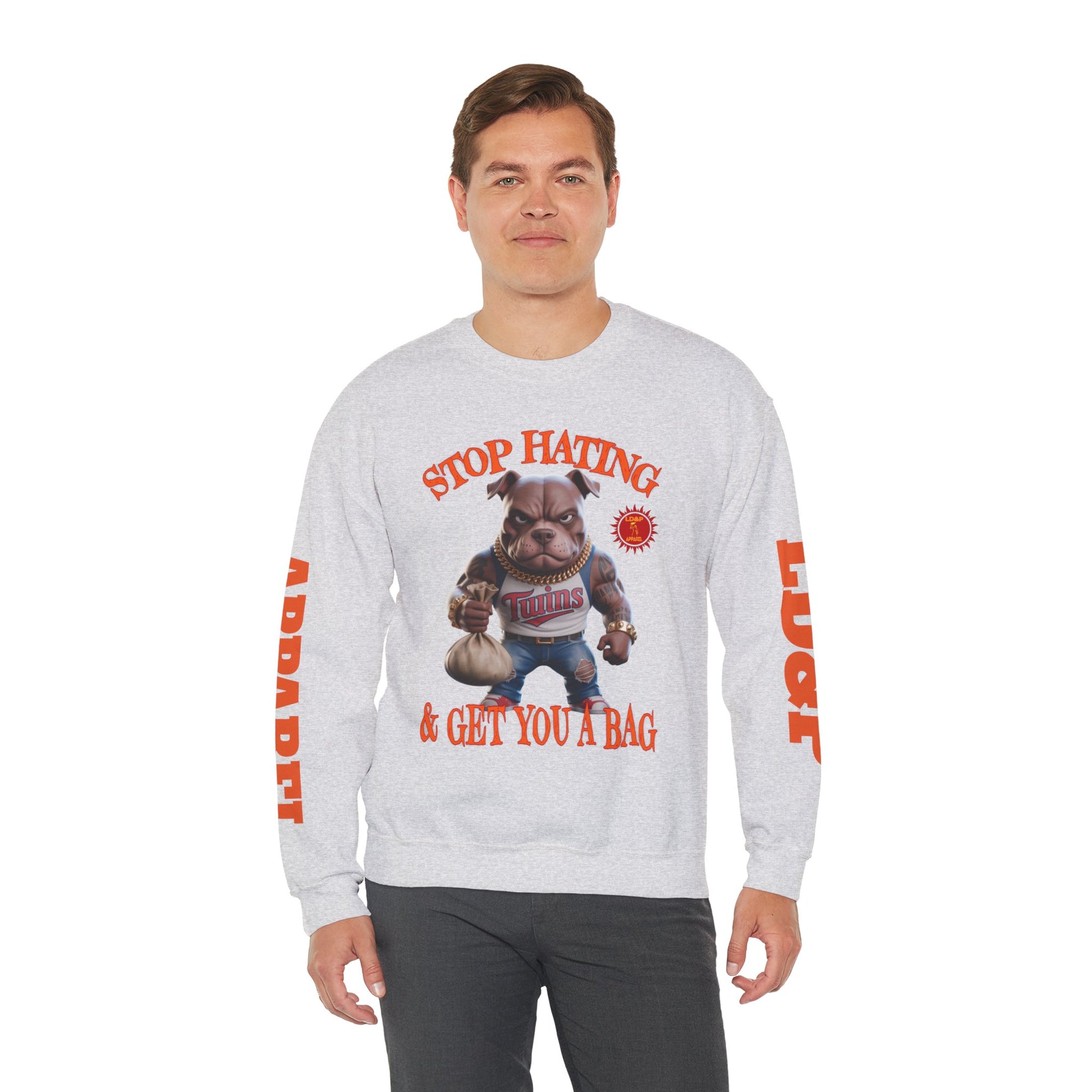 Unisex Sweatshirt Stop Hating LD&P Apparel Design