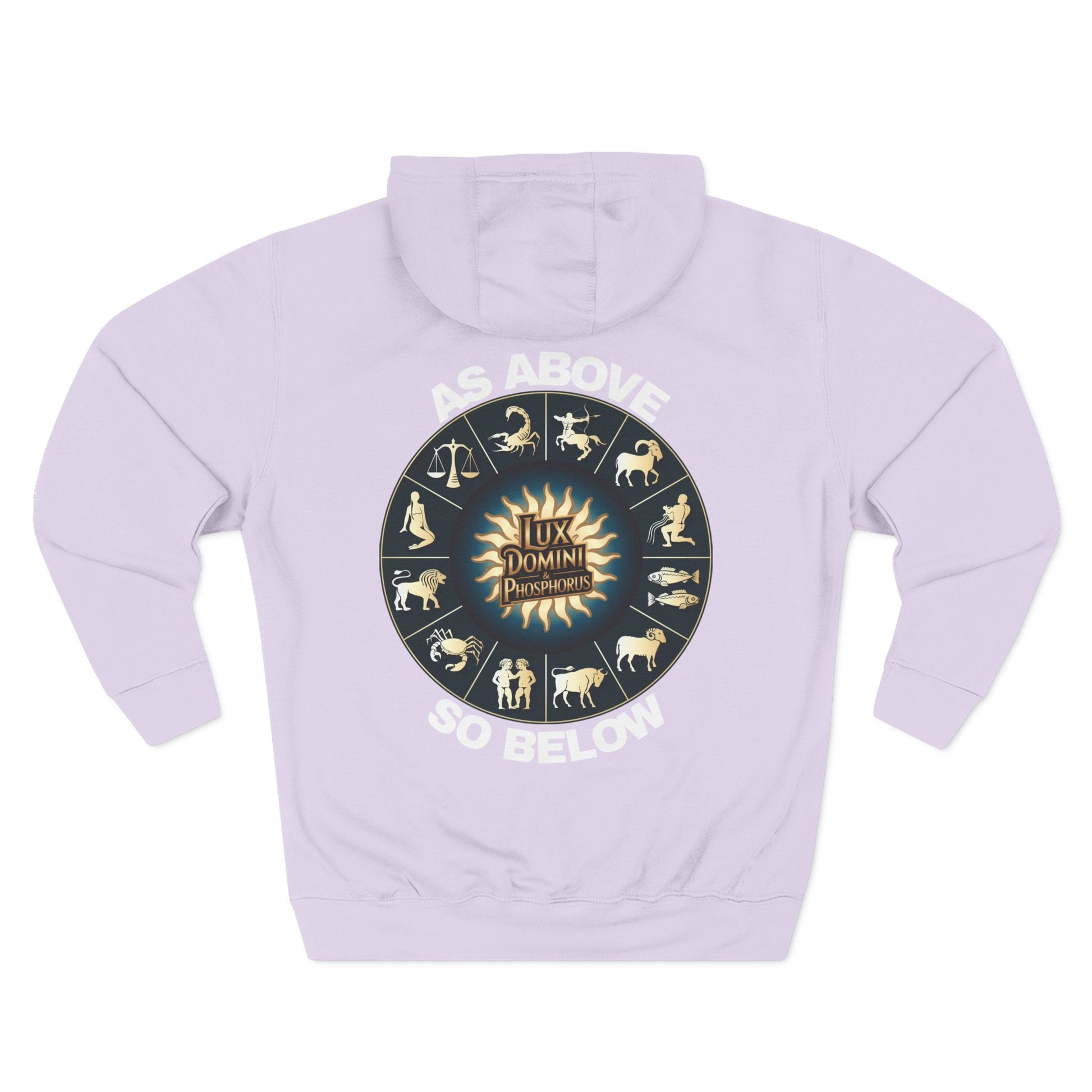 Fleece Hoodie - Lux Domini and Phosphorus Design - Above So Below