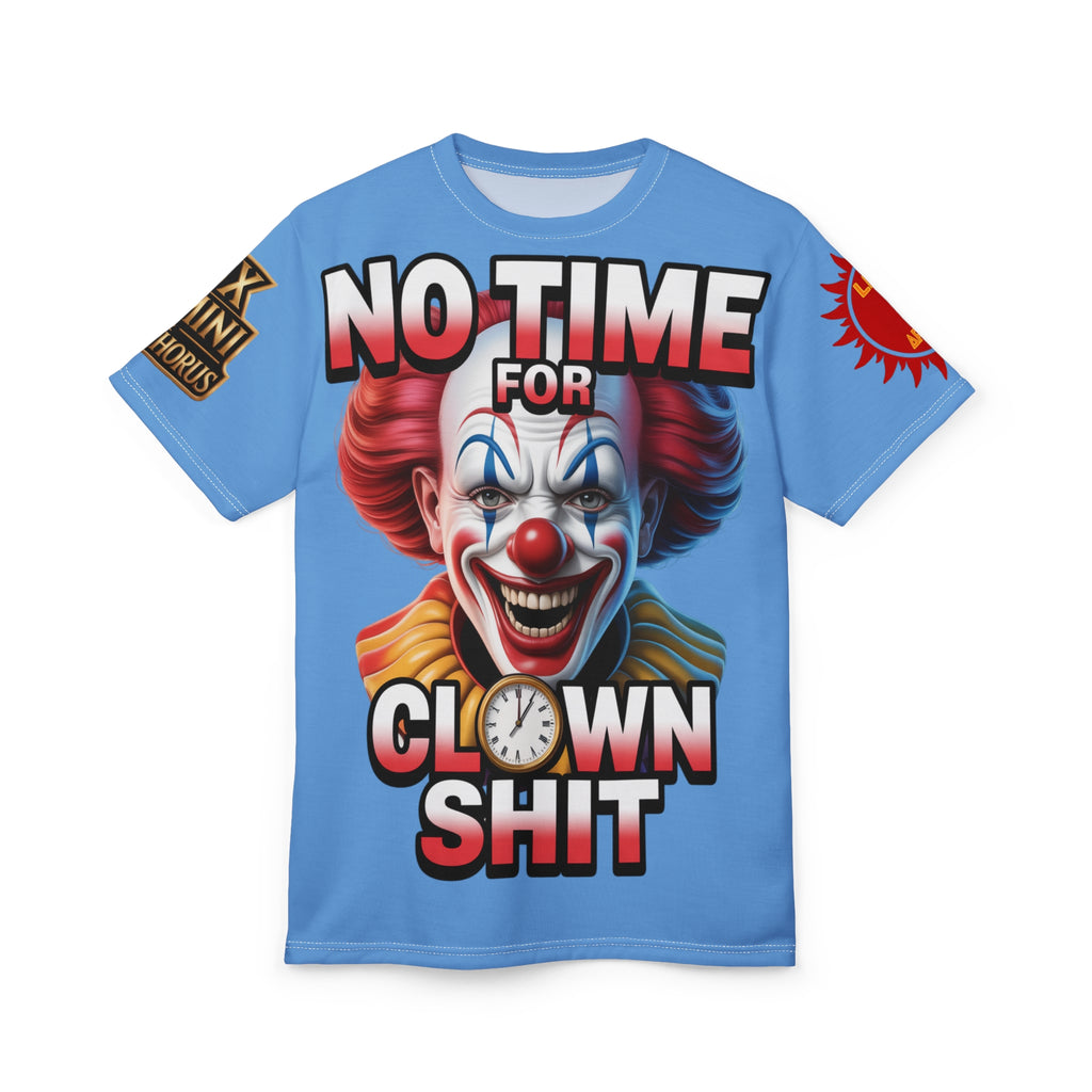 T-Shirt No Time For Clowns Unisex light blue