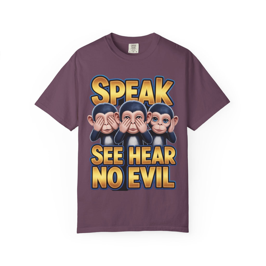 Graphic T-Shirt Speak See Hear No Evil design #2