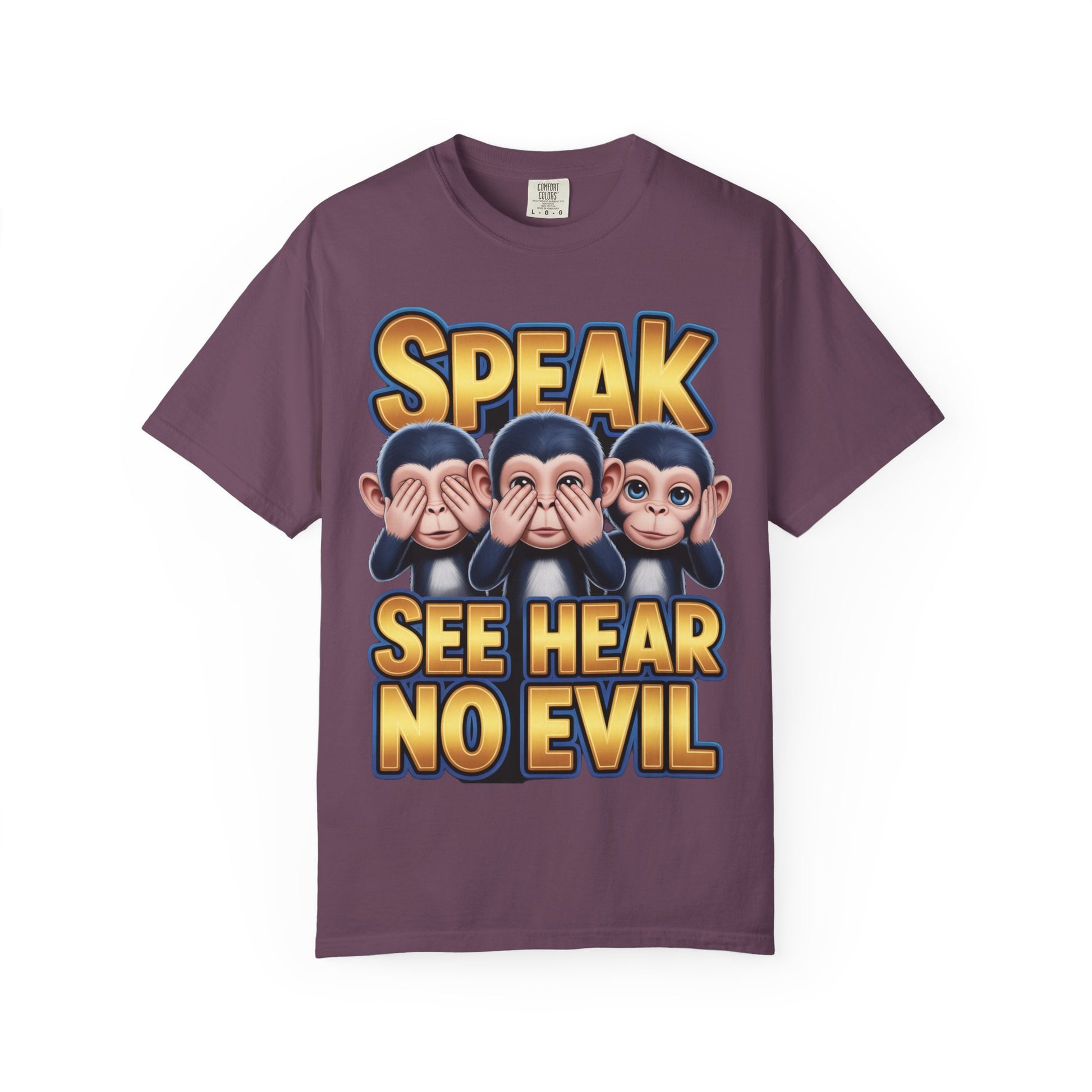 Graphic T-Shirt Speak See Hear No Evil design #2