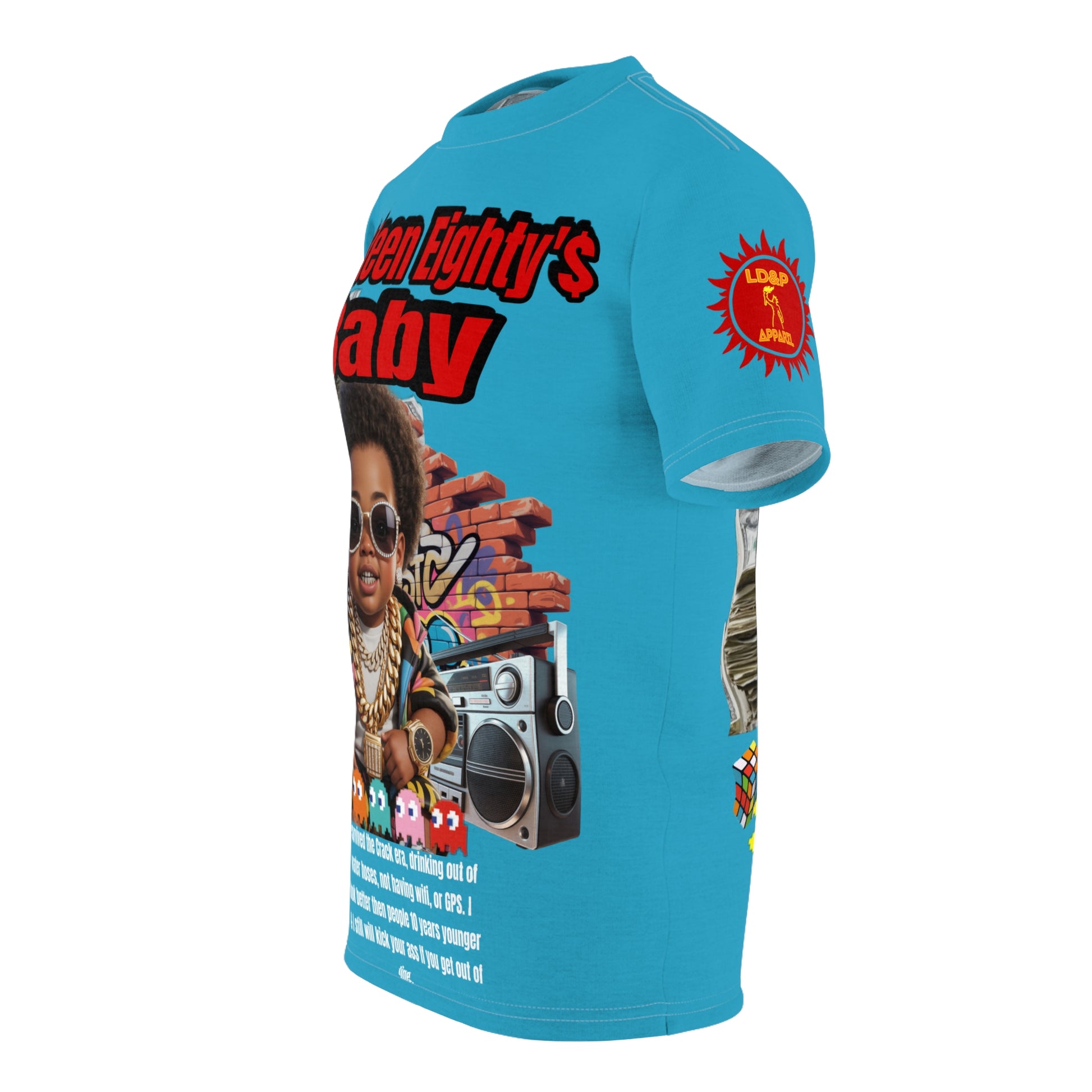 Nineteen Eighty's Baby Graphic Tee LD&P APPAREL Turquoise