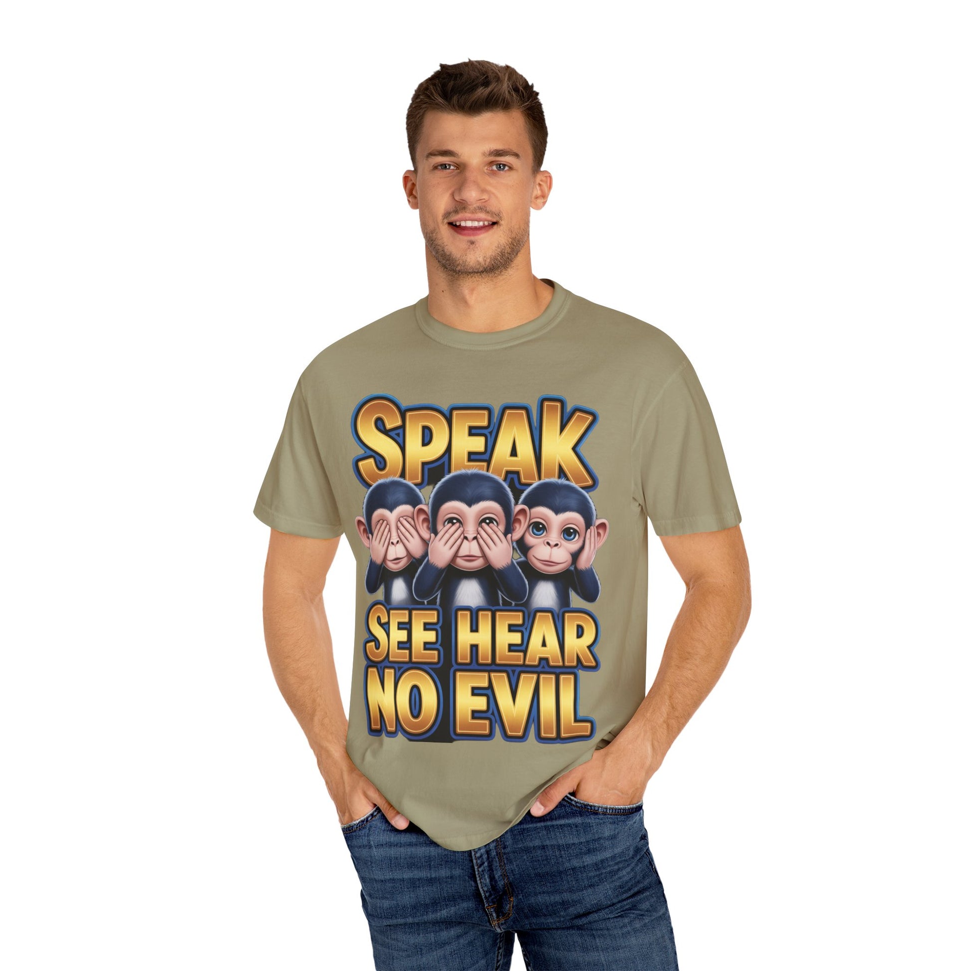 Graphic T-Shirt Speak See Hear No Evil design #2