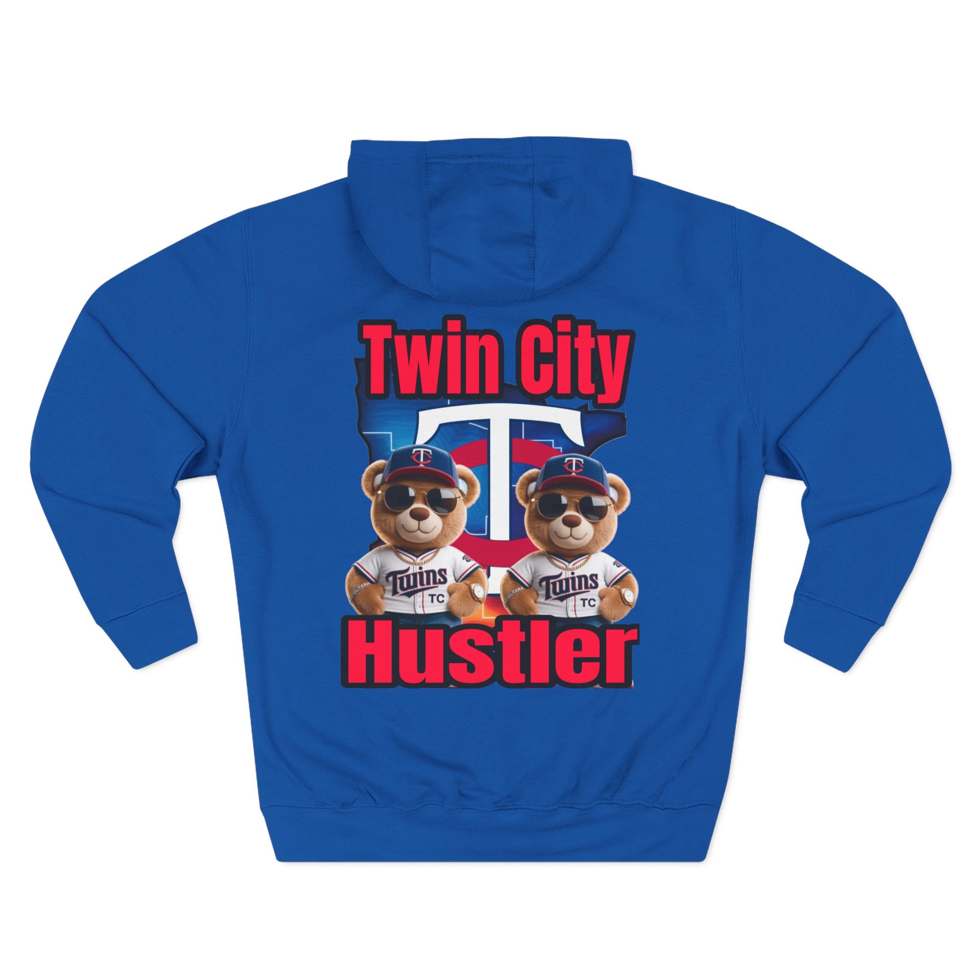 Fleece Hoodie Twin City HUSTLER Design