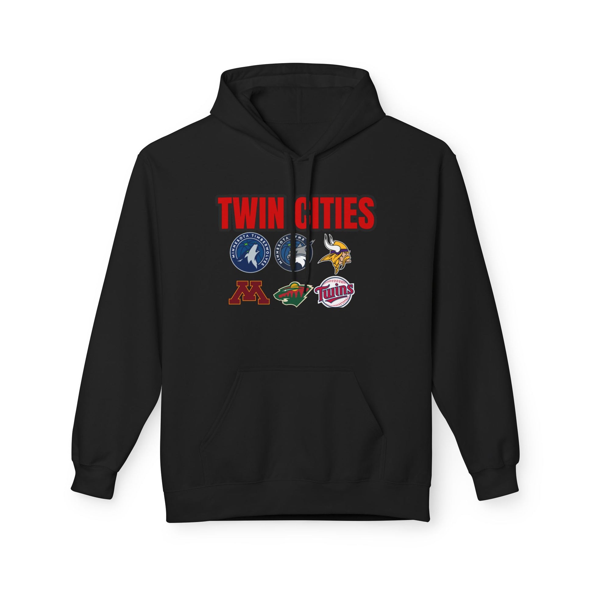 Fleece Hoodie Twin Cities Minneapolis St Paul Design