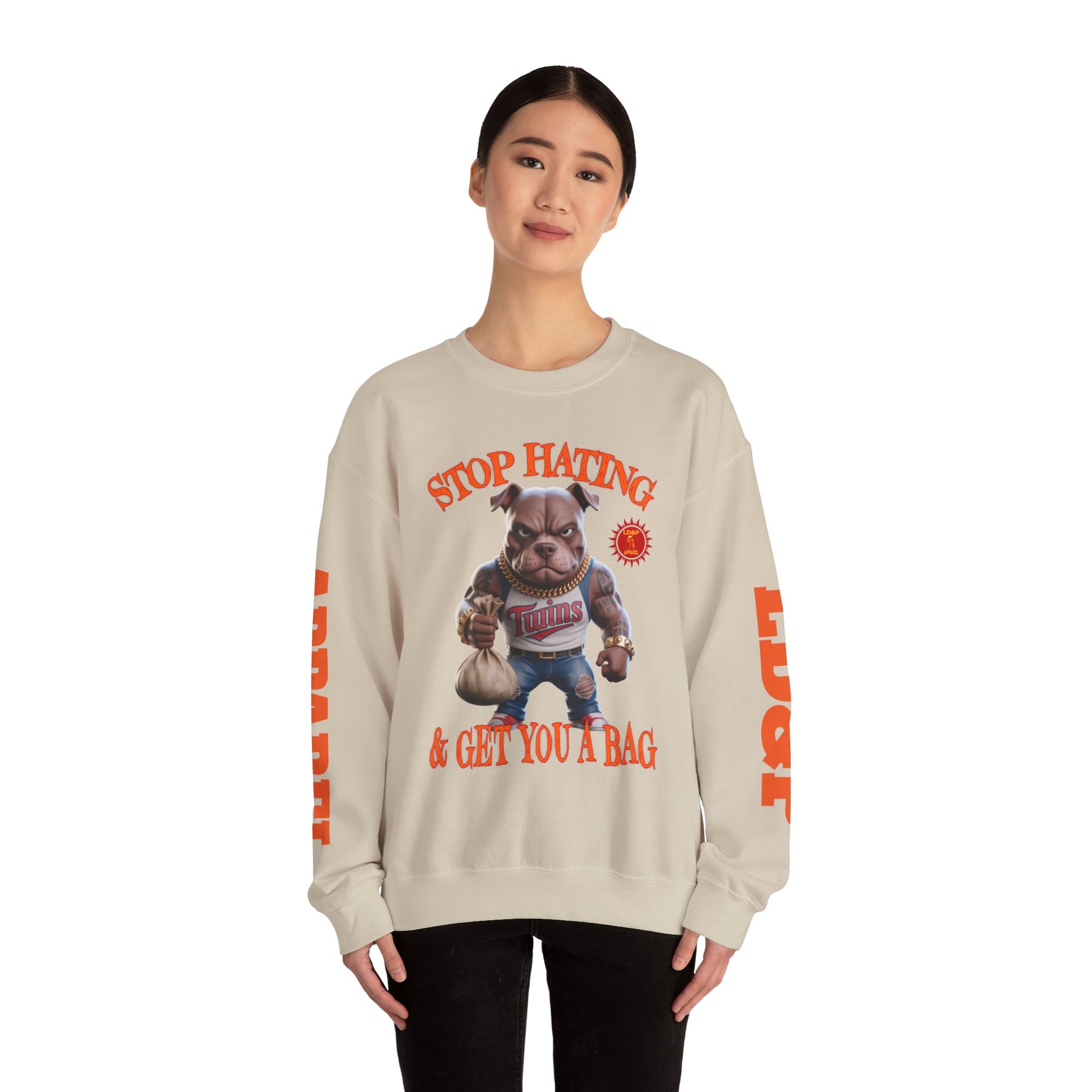 Unisex Sweatshirt Stop Hating LD&P Apparel Design