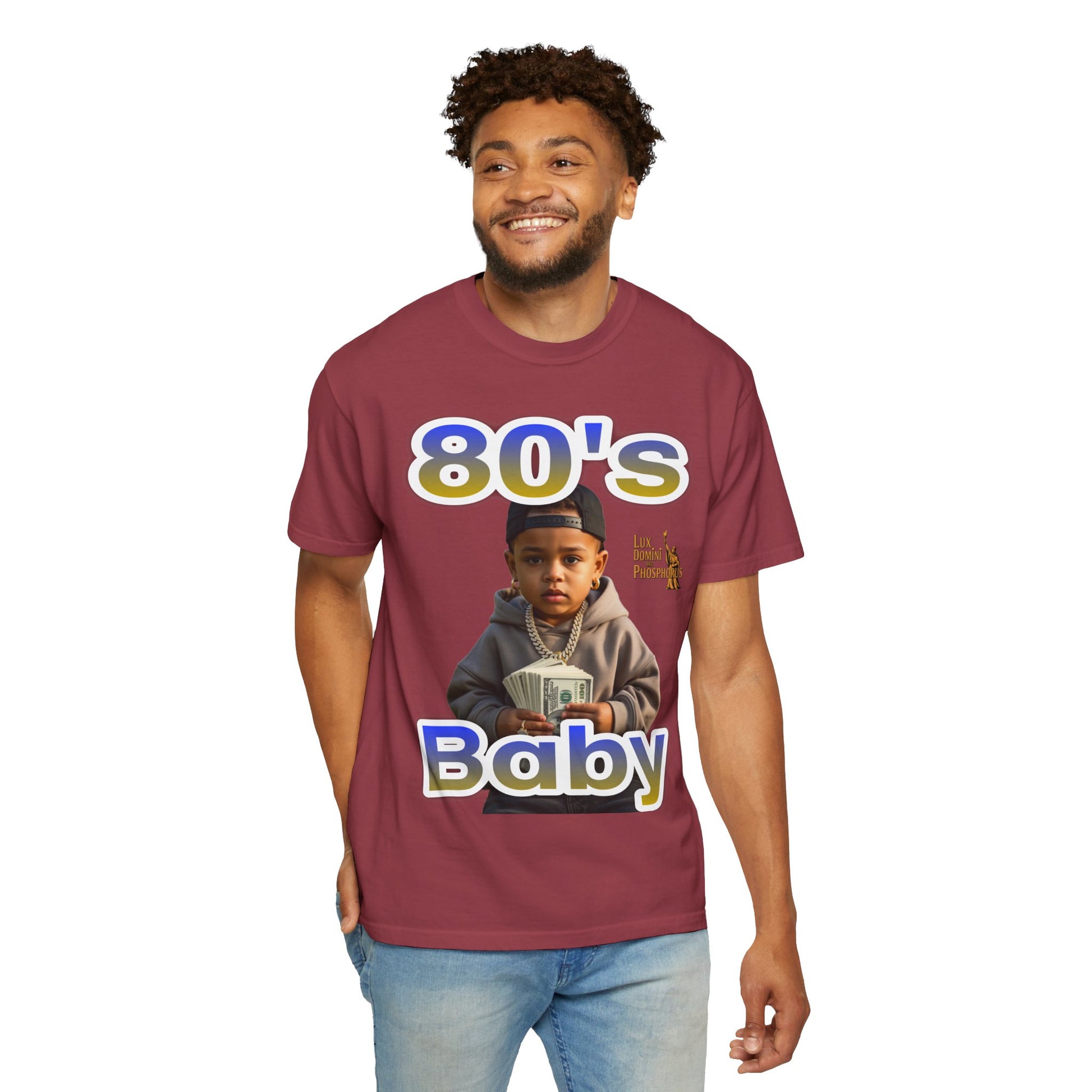 80s Baby Unisex Garment-Dyed T-shirt - LD&P APPAREL