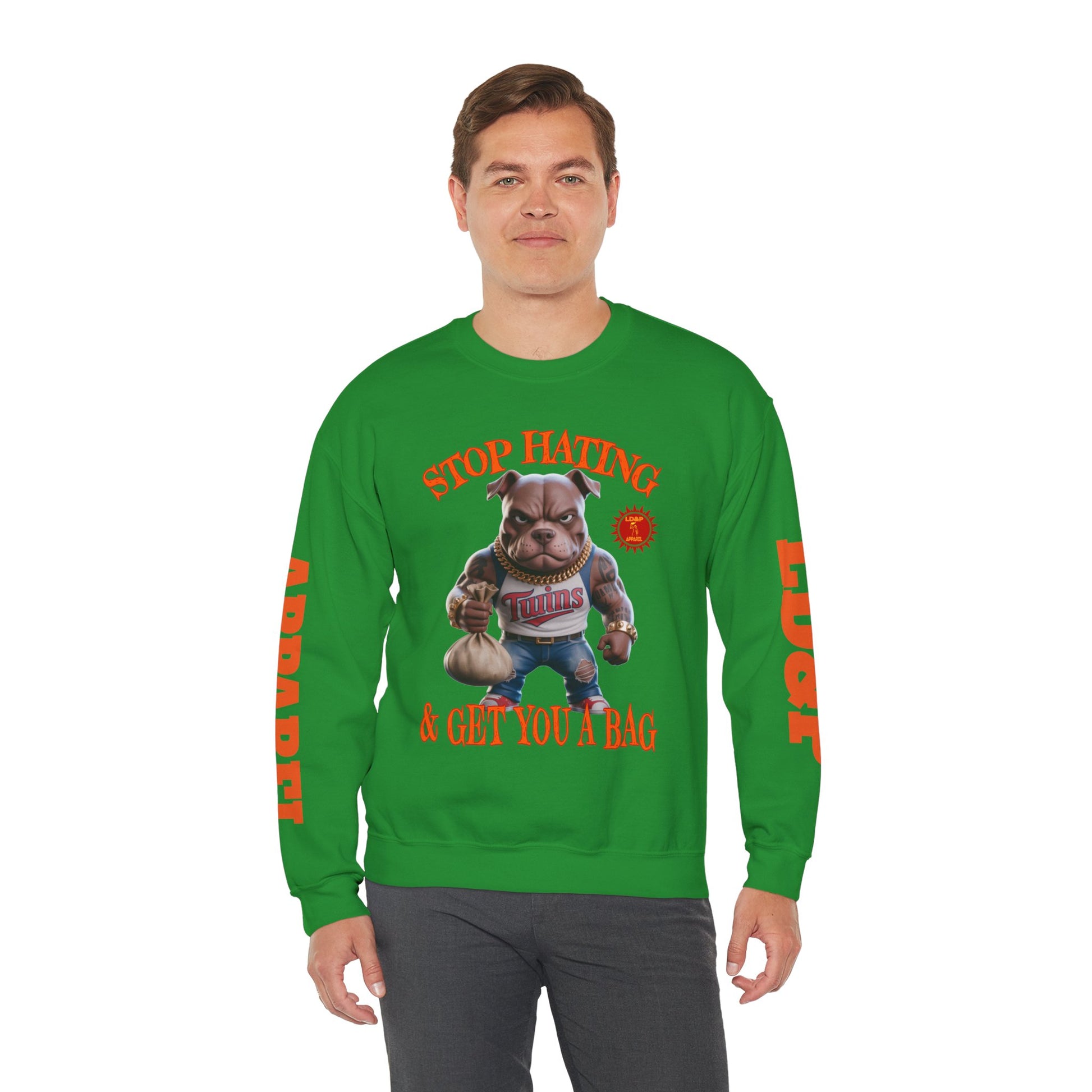 Unisex Sweatshirt Stop Hating LD&P Apparel Design
