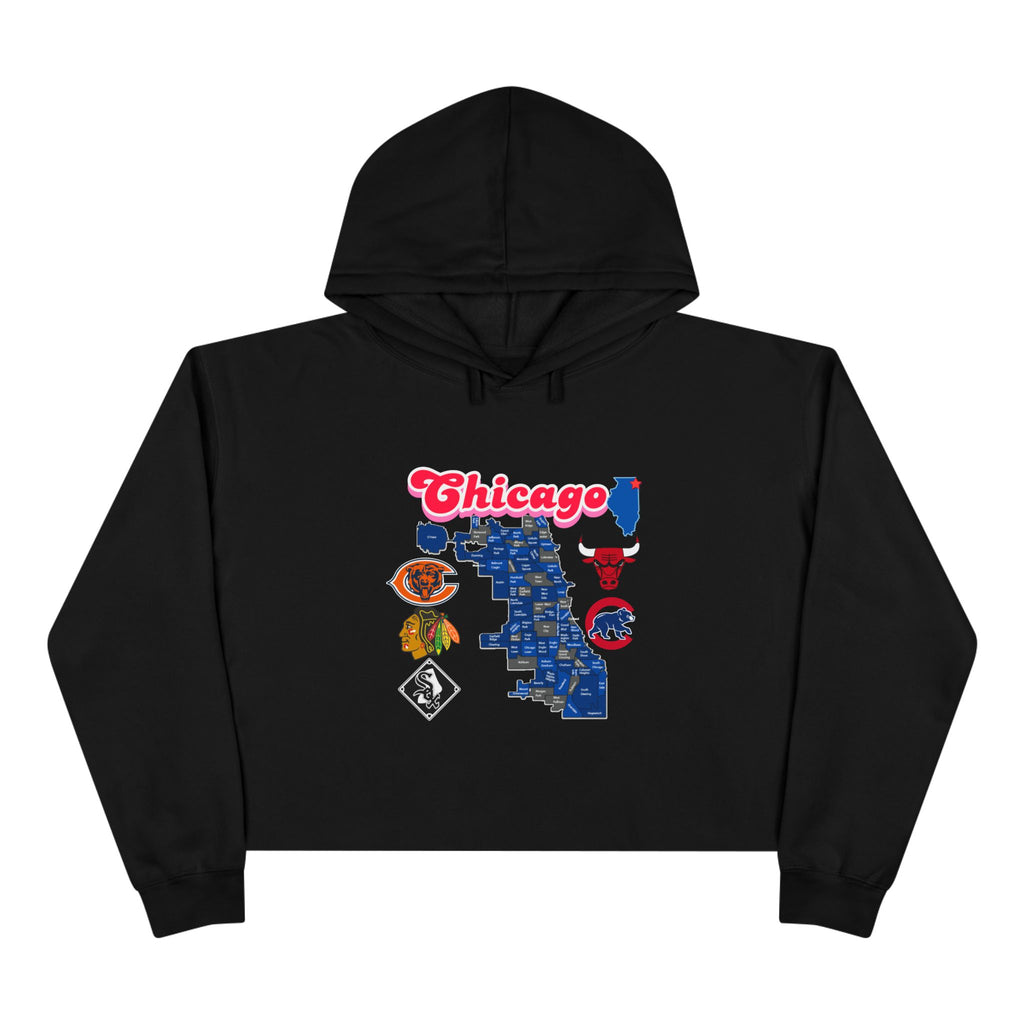Chicago Crop Hoodie