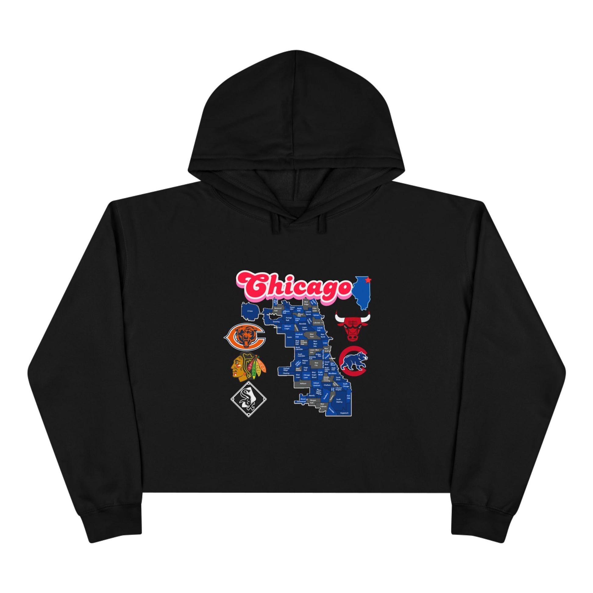 Chicago Crop Hoodie