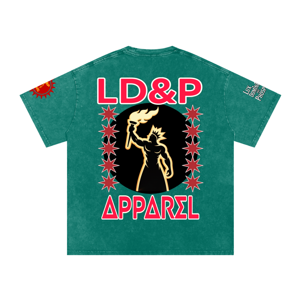 Snow Washed Oversized  LD&P Apparel Cotton T-Shirt