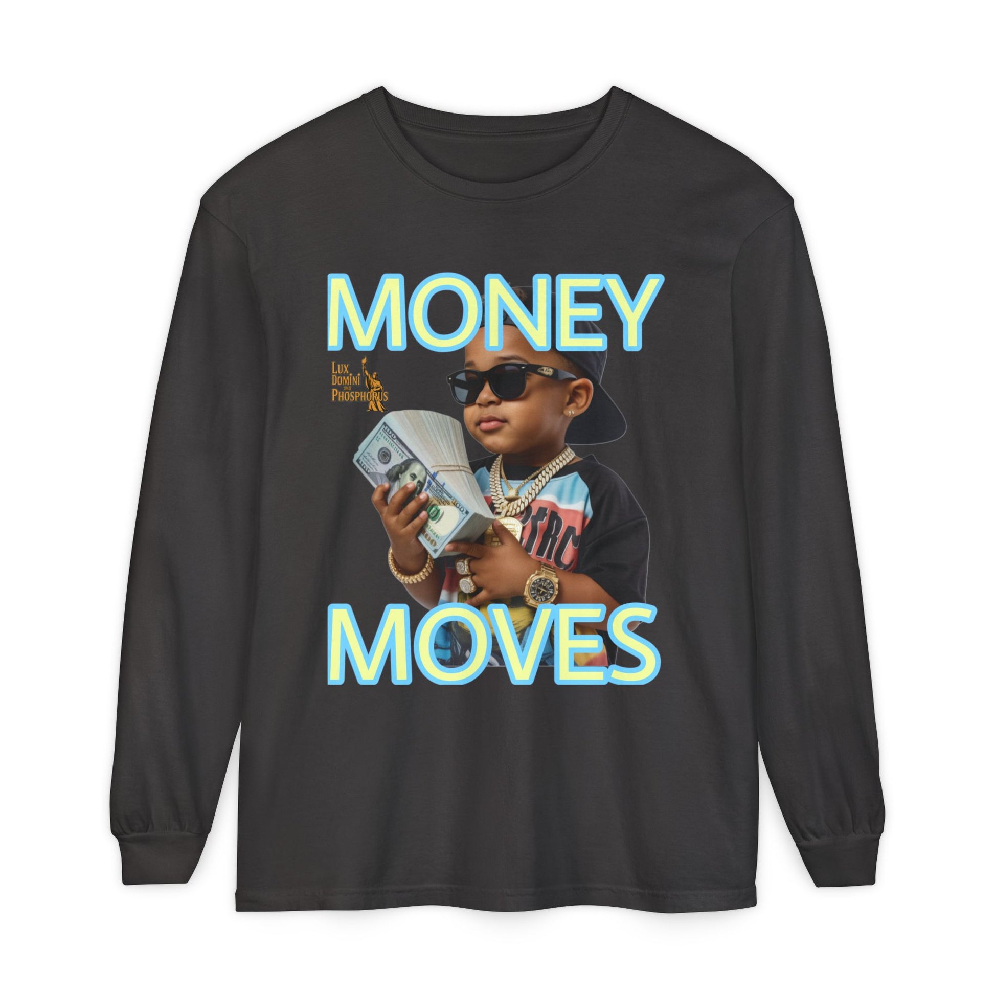 Long Sleeve T-Shirt - Money Moves LD&P APPAREL