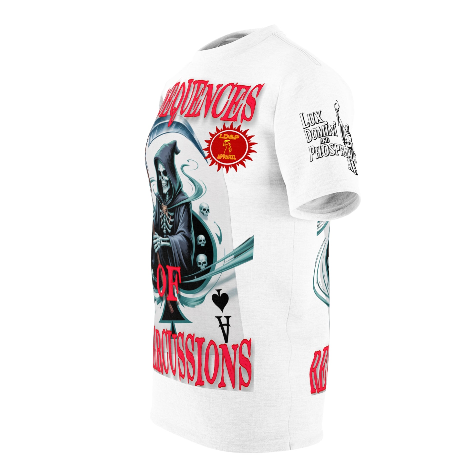 Consequences of Repercussions Graphic Shirt LD&P APPAREL White