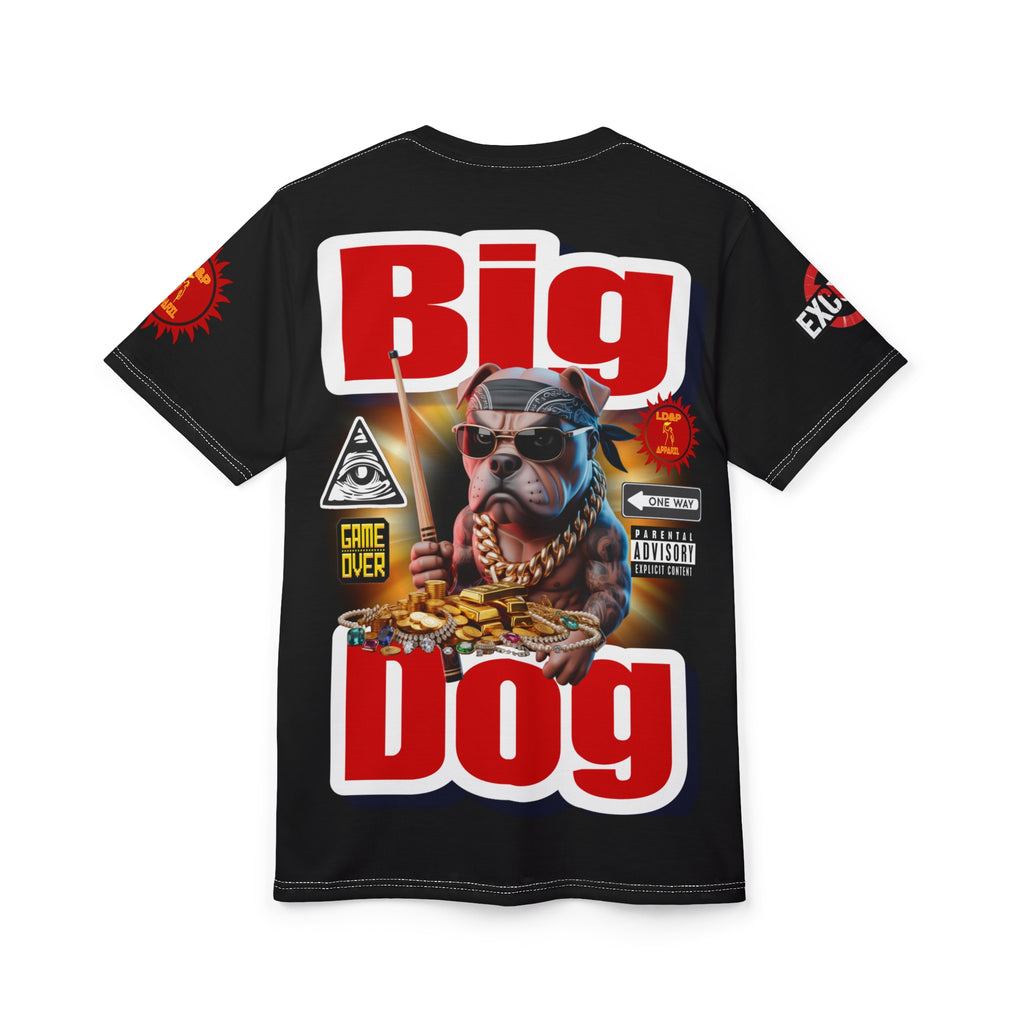 Big Dog Graphic Tee LD&P APPAREL Black
