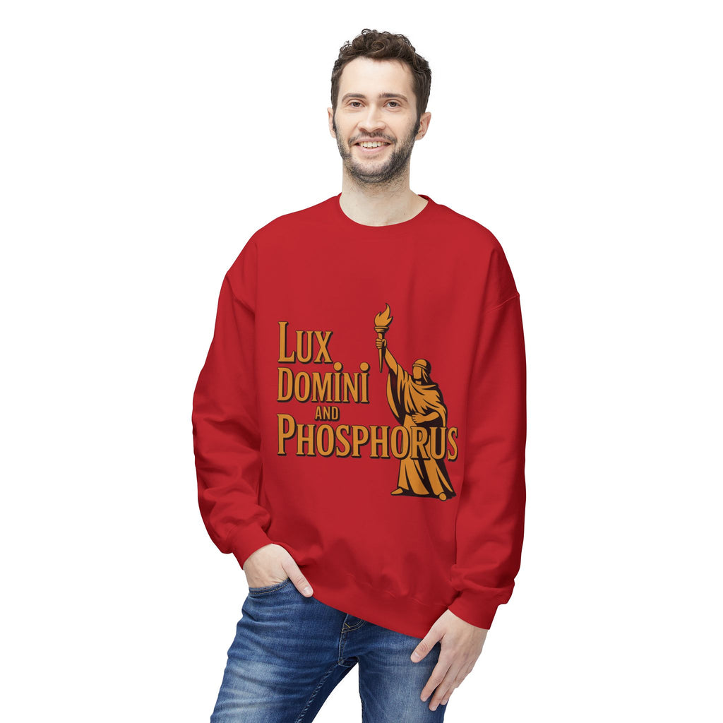 "Lux Domini and Phosphorus" crew-neck sweatshirt