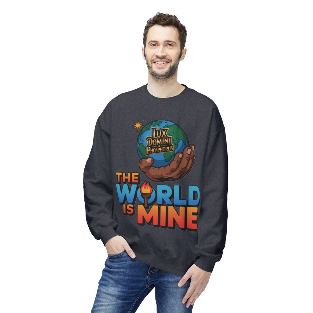 "The World Is Mine"  Design 2 Crewneck Sweatshirt