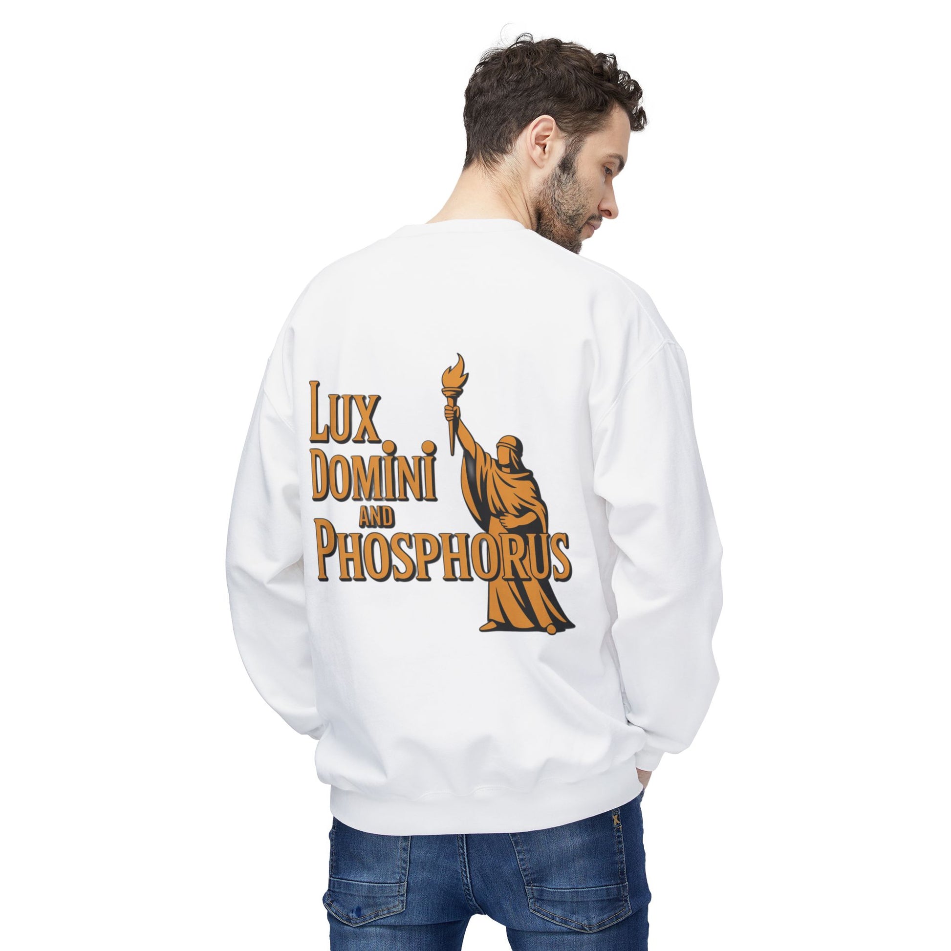"Lux Domini and Phosphorus" crew-neck sweatshirt