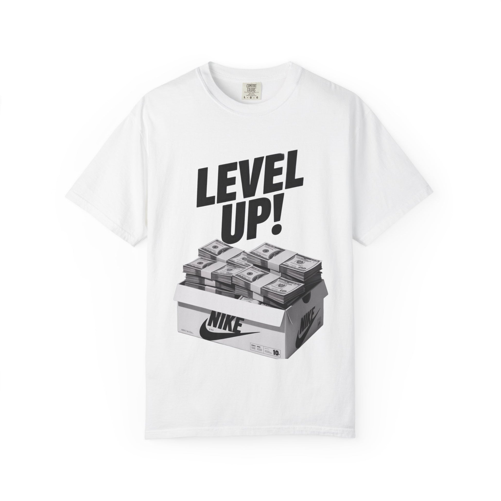 Garment-Dyed T-shirt Level Up Design