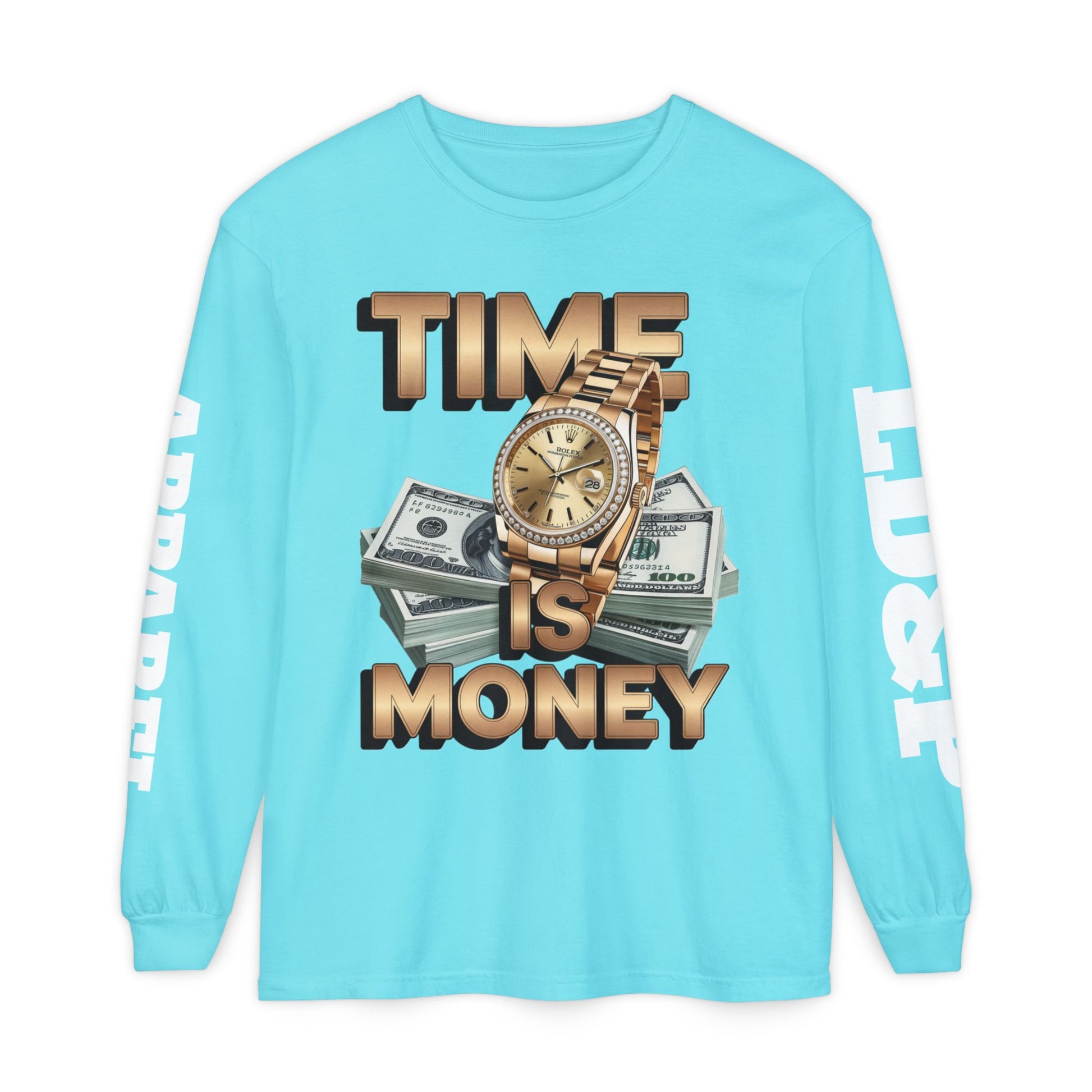 Long Sleeve T-Shirt Time is MONEY Design
