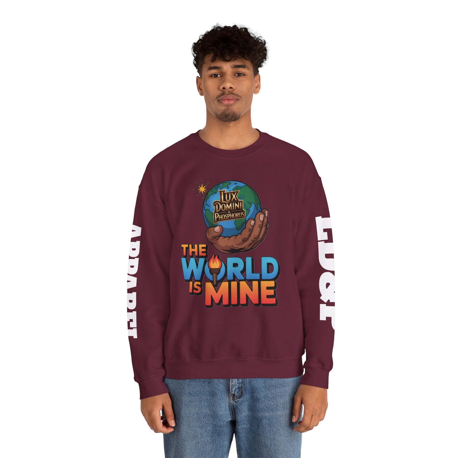 Graphic Sweatshirt - The World Is Mine LD&P APPAREL Design