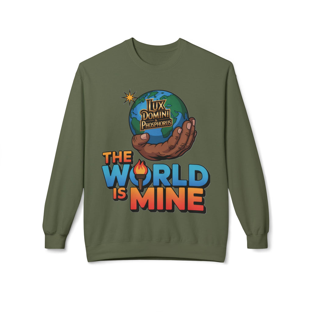 "The World Is Mine"  Design 2 Crewneck Sweatshirt