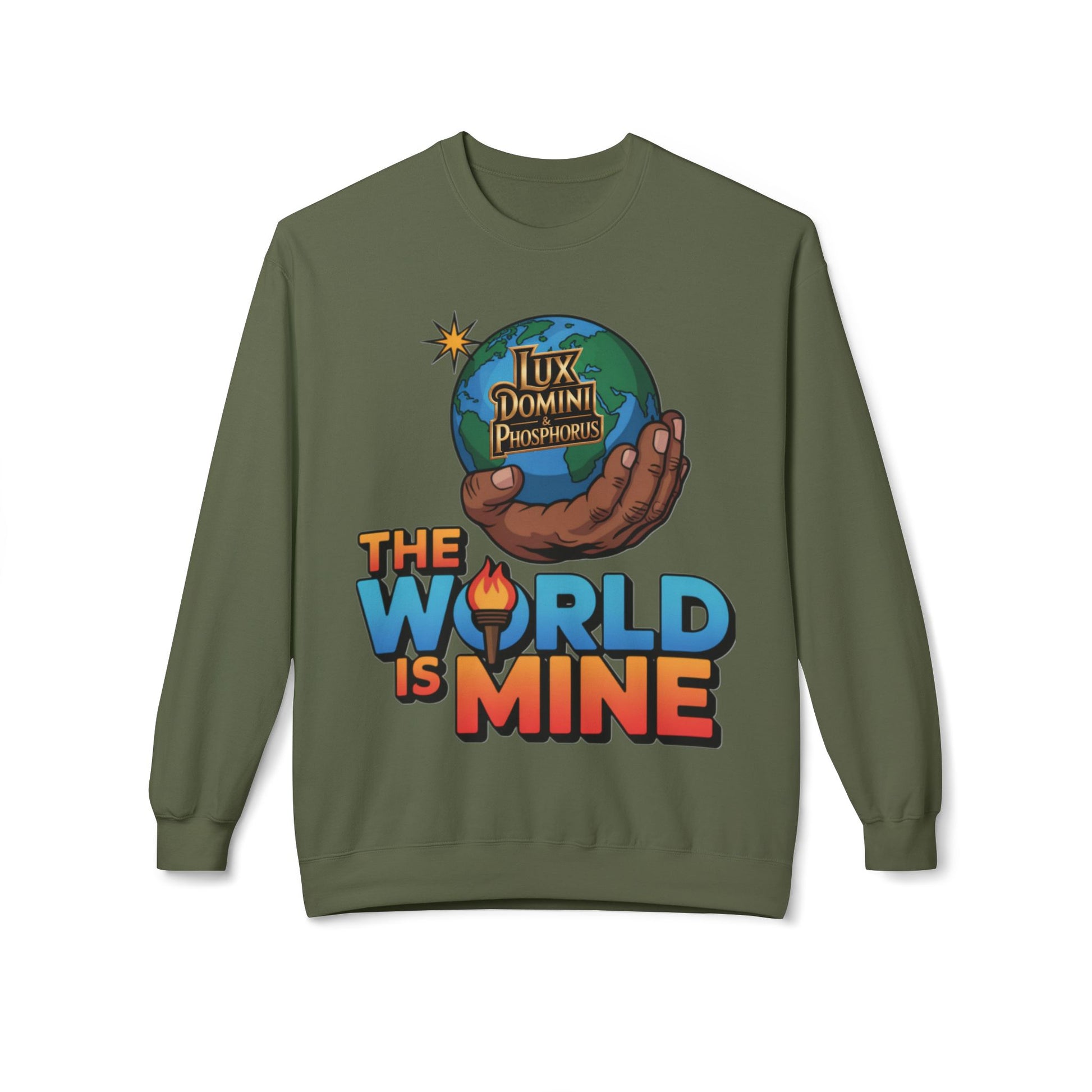 "The World Is Mine"  Design 2 Crewneck Sweatshirt