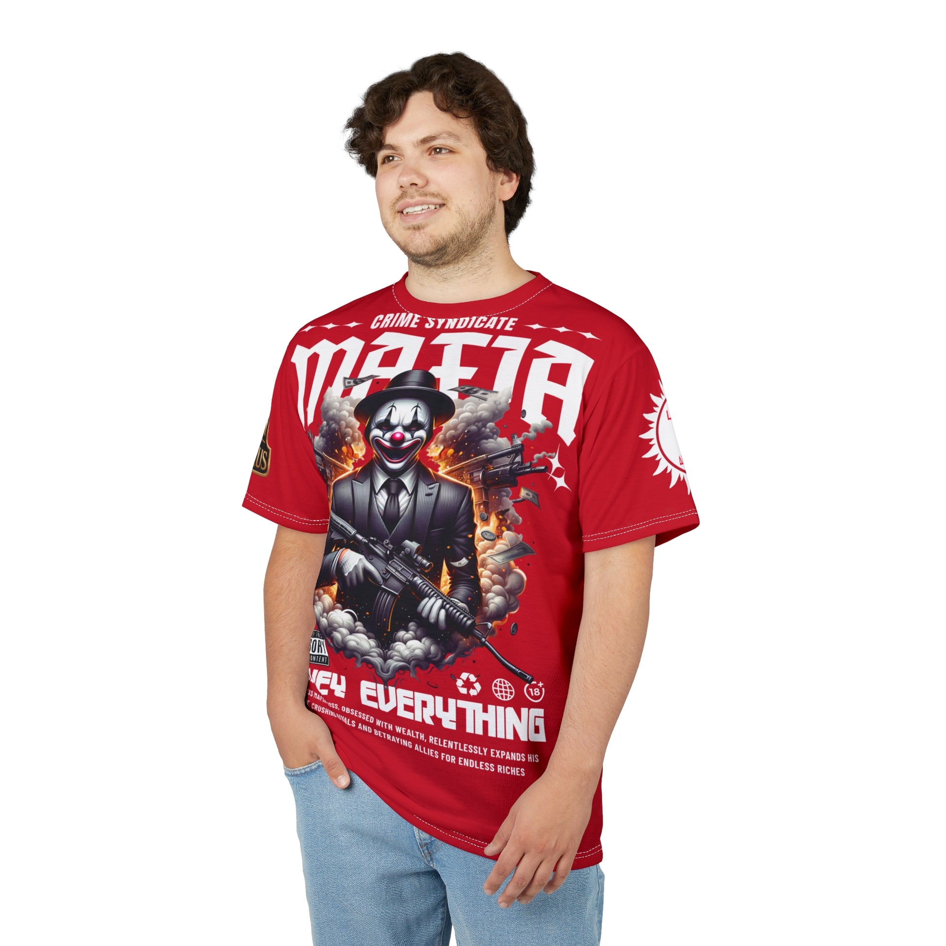 Copy of Mafia Crime Syndicate LD&P APPAREL Graphic Tee RED