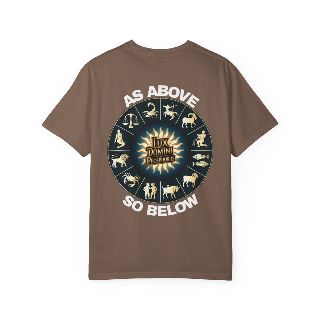 Zodiac Unisex T-Shirt - As above so below design