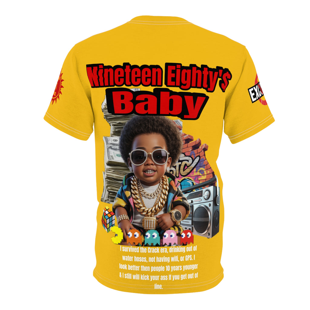 Nineteen Eighty's Baby Graphic Tee LD&P APPAREL Yellow