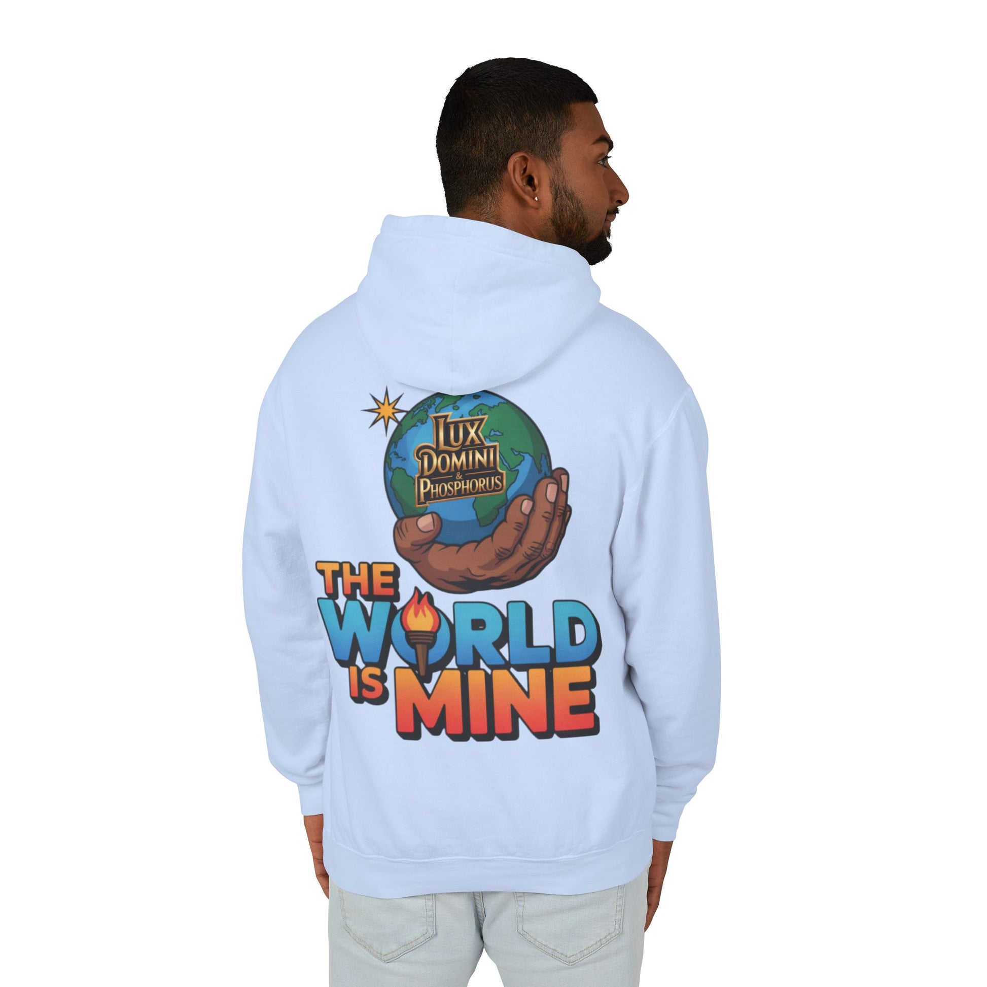 The World Is Mine Hooded Sweatshirt, Unisex Lightweight Pullover, King of the Jungle Sweatshirt, Animal Lover Gift, Cool Casual Wear