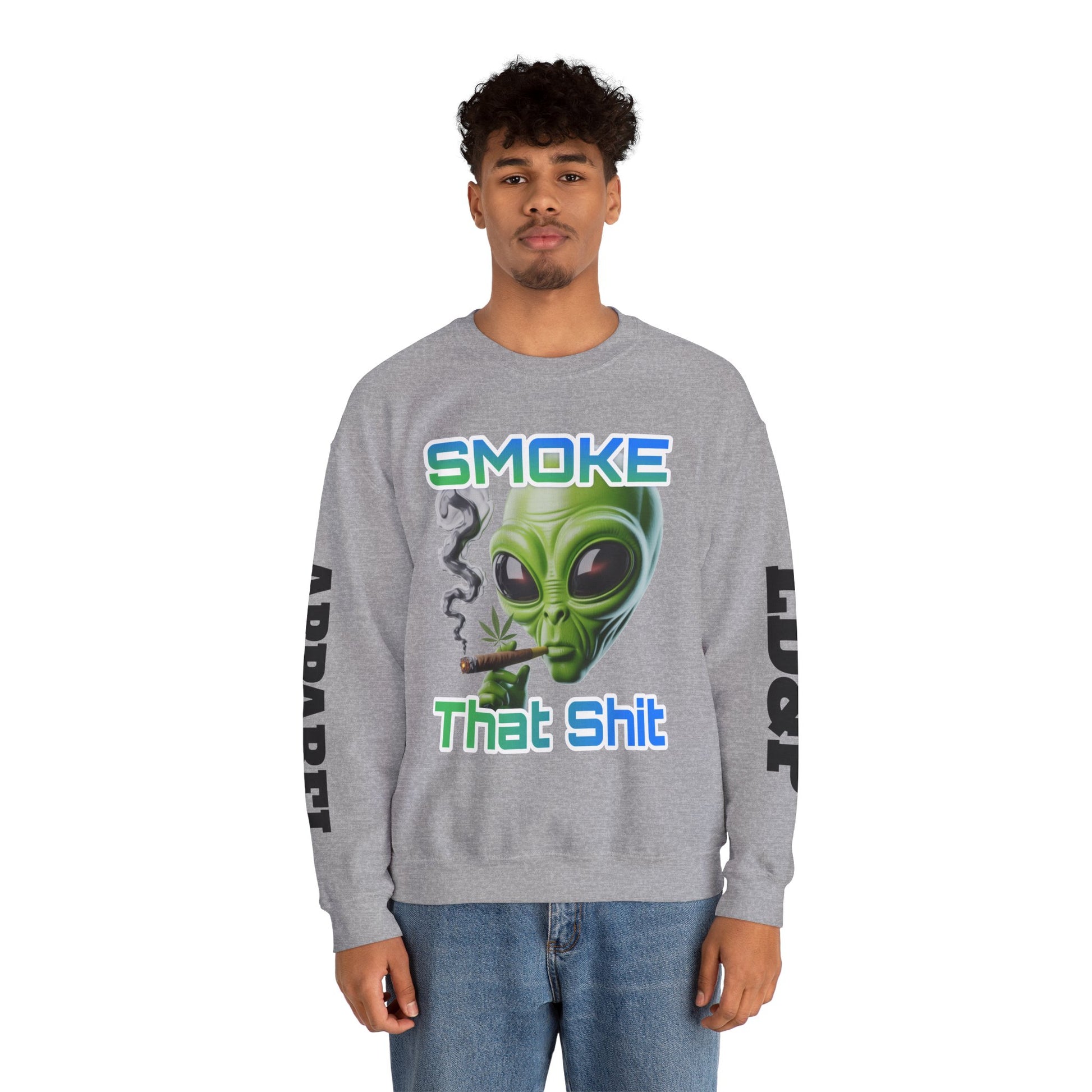 Crewneck Sweatshirt - Smoke That LD&P APPAREL Design