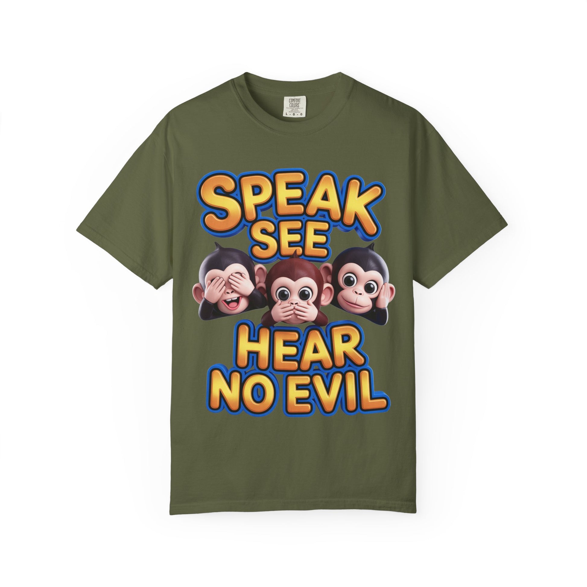 Graphic T-Shirt Speak See Hear No Evil