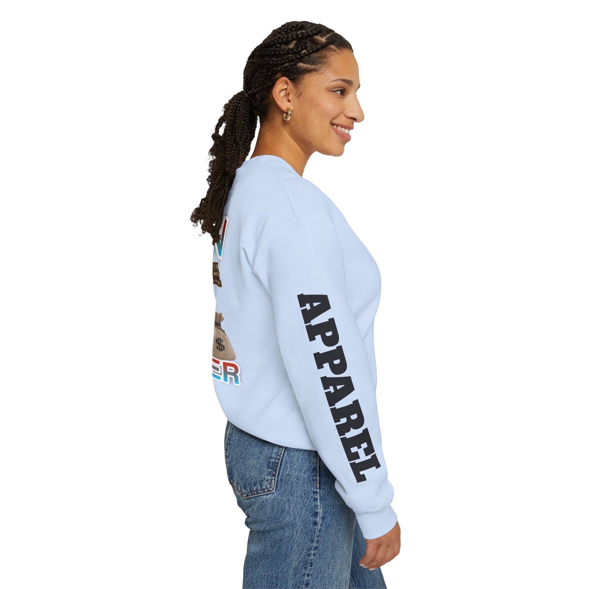 Crewneck Sweatshirt - Born Hustler LD&P Apparel