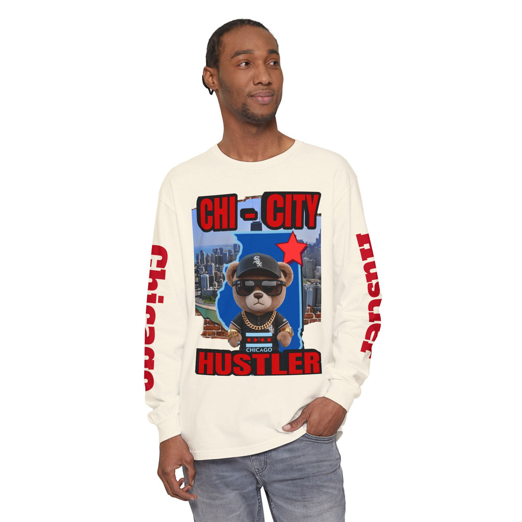 Chi-City Hustler Long Sleeve T-Shirt — LD&P Apparel