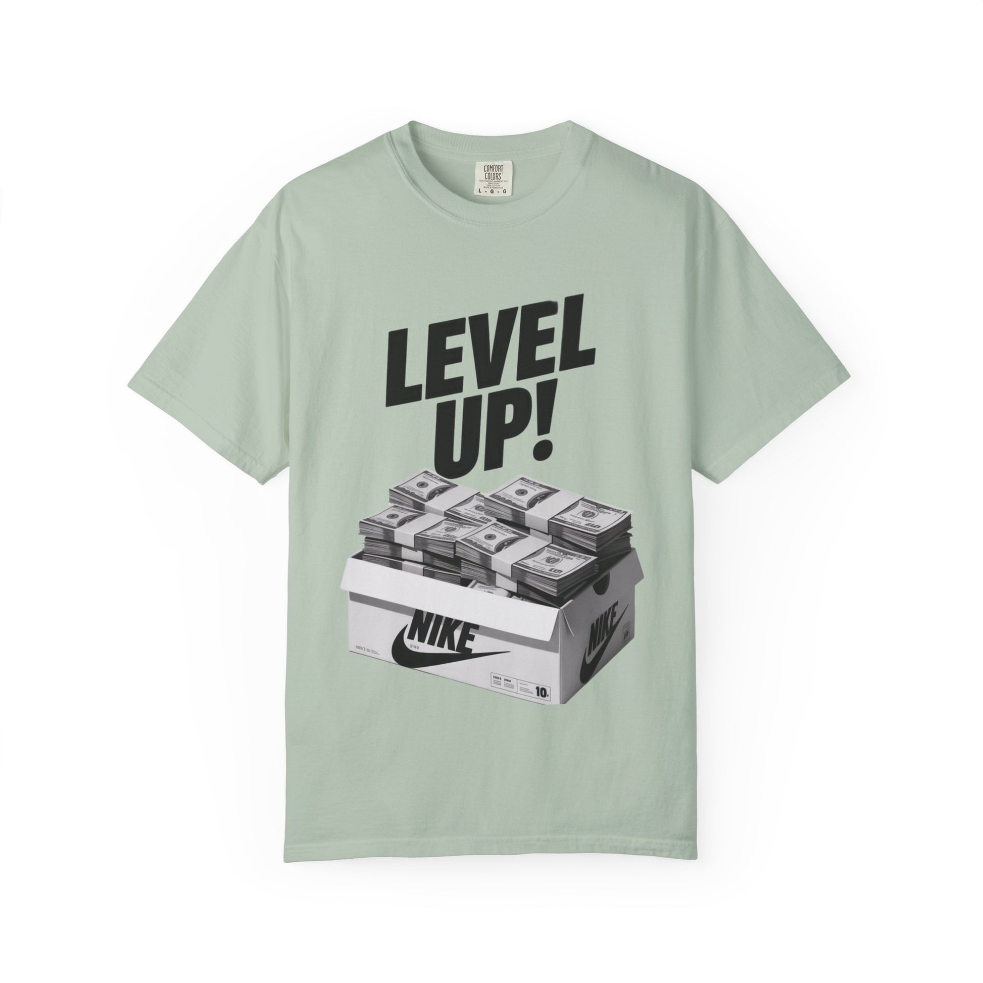 Garment-Dyed T-shirt Level Up Design