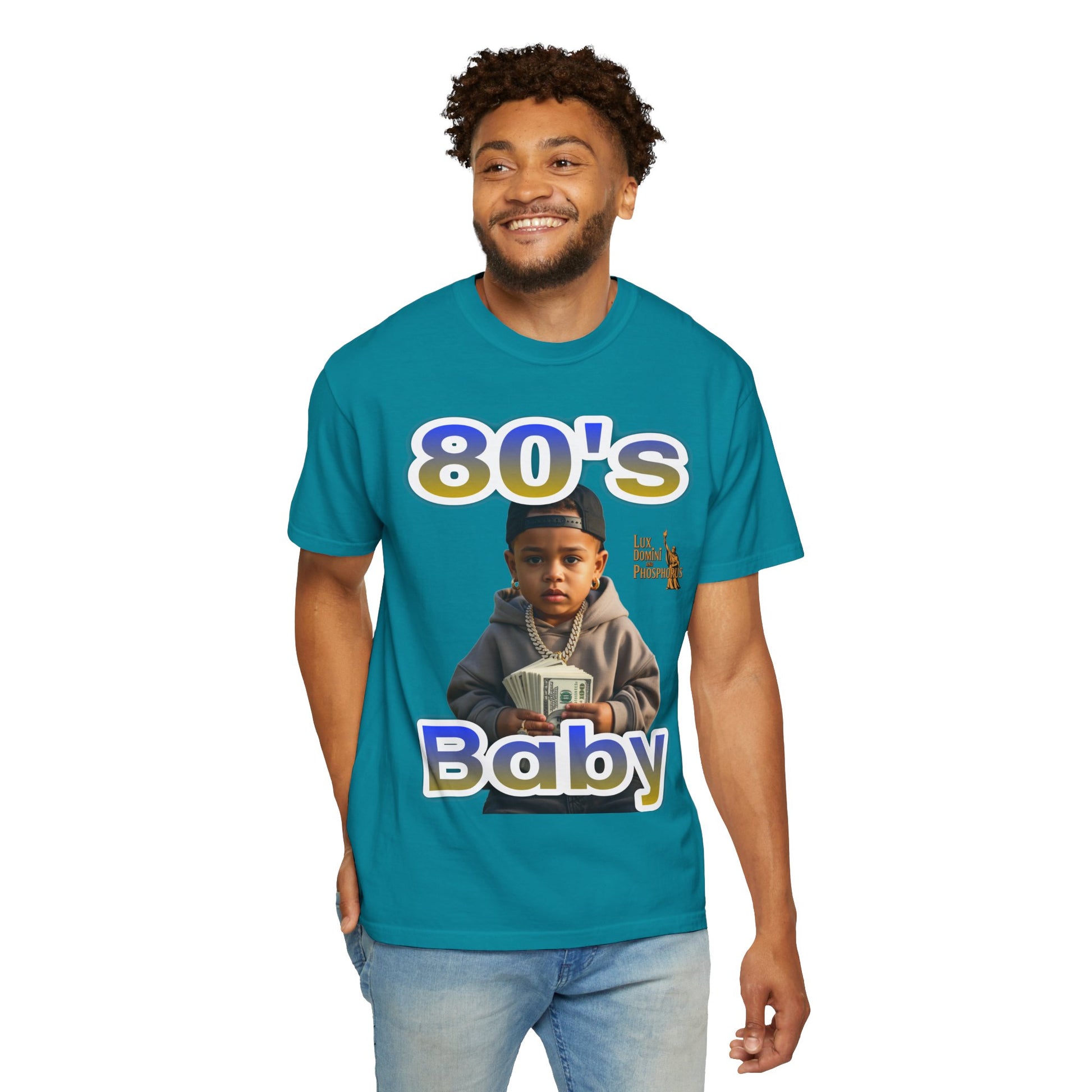 80s Baby Unisex Garment-Dyed T-shirt - LD&P APPAREL