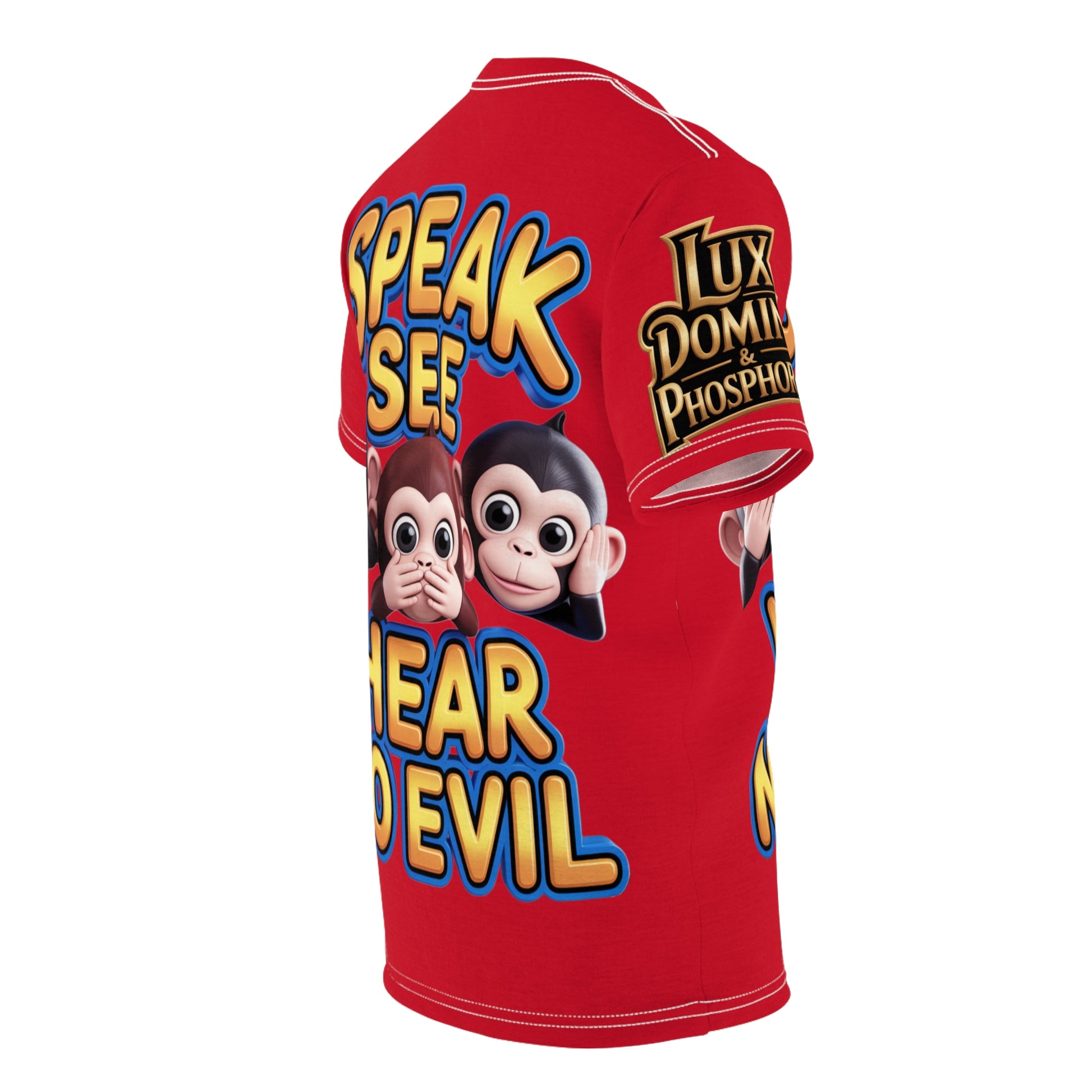 T-Shirt Speak See Hear No Evil Red